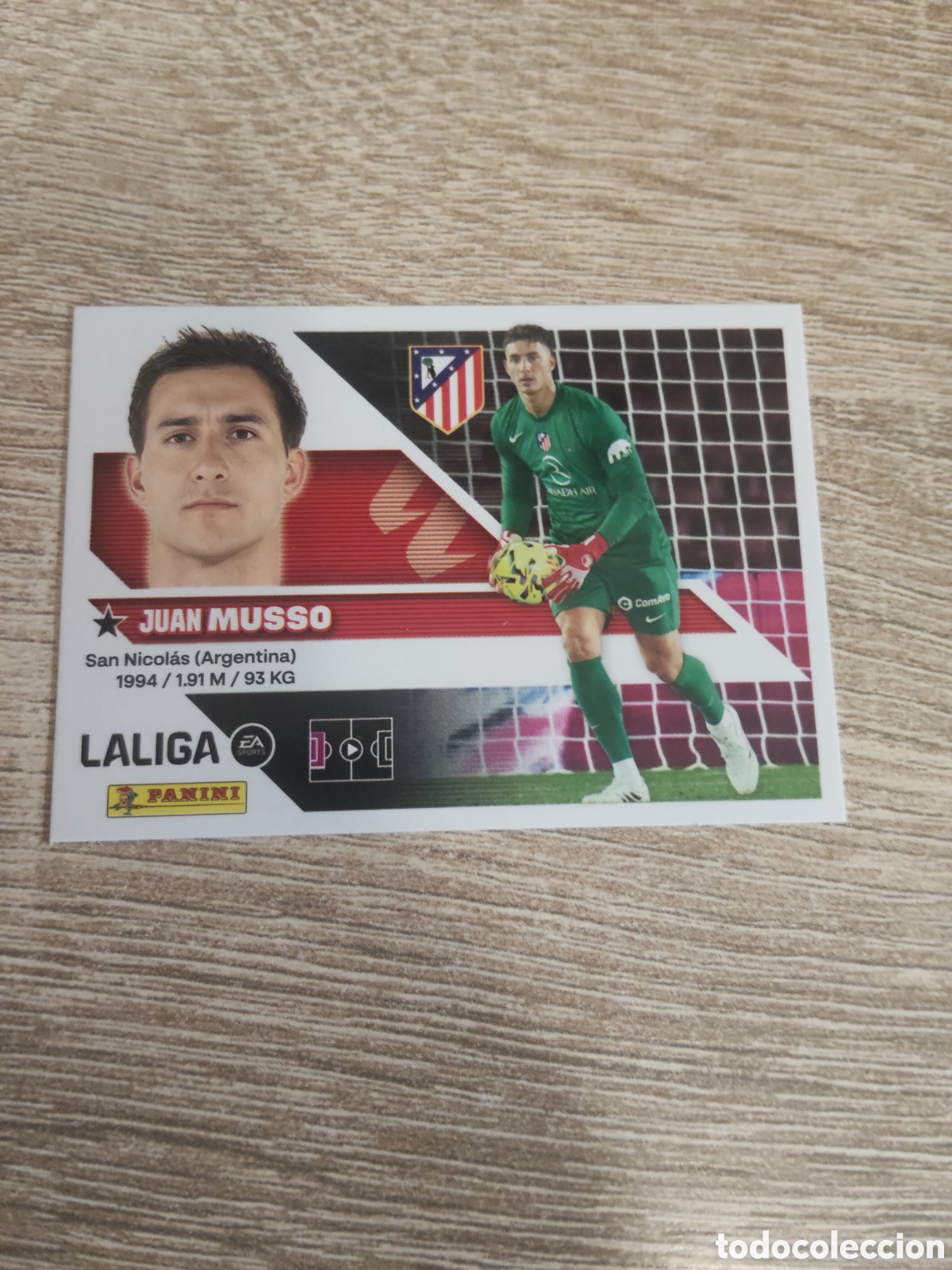 Cromos de f&uacute;tbol: Musso Atl&eacute;tico de Madrid liga 2026 2027 26 27 ediciones este