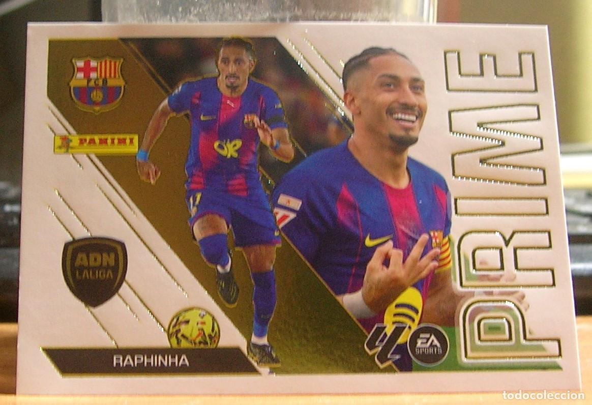 Cromos de f&uacute;tbol: EDICIONES ESTE 2026-2027 26 27 N&ordm; 13 RAPHINHA (FC BARCELONA) ADN LaLiga PRIME