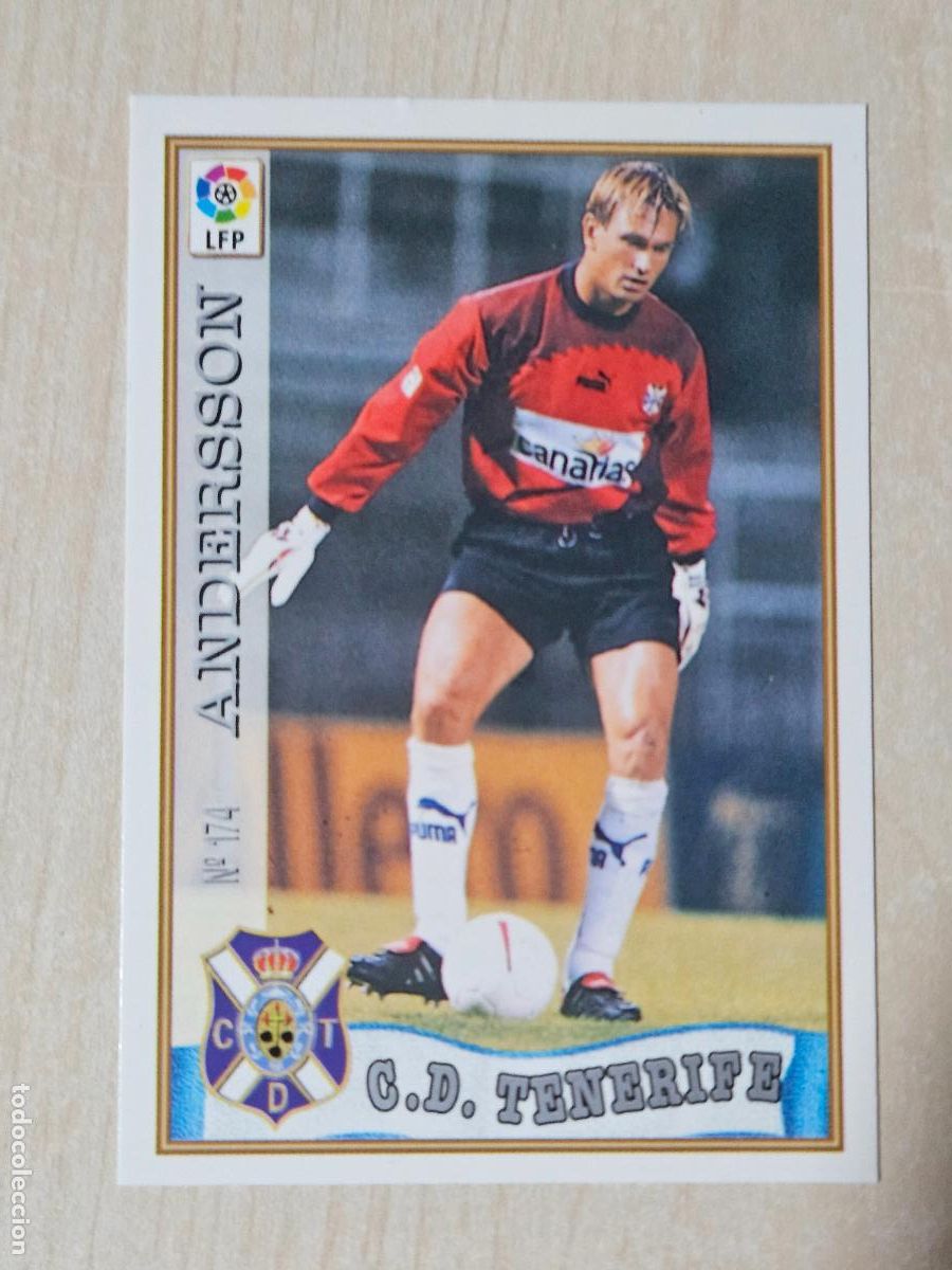 Cromos de f&uacute;tbol: N&ordm; 174 ANDERSSON - MUNDICROMO - FICHAS DE LA LIGA 97 98 - TENERIFE
