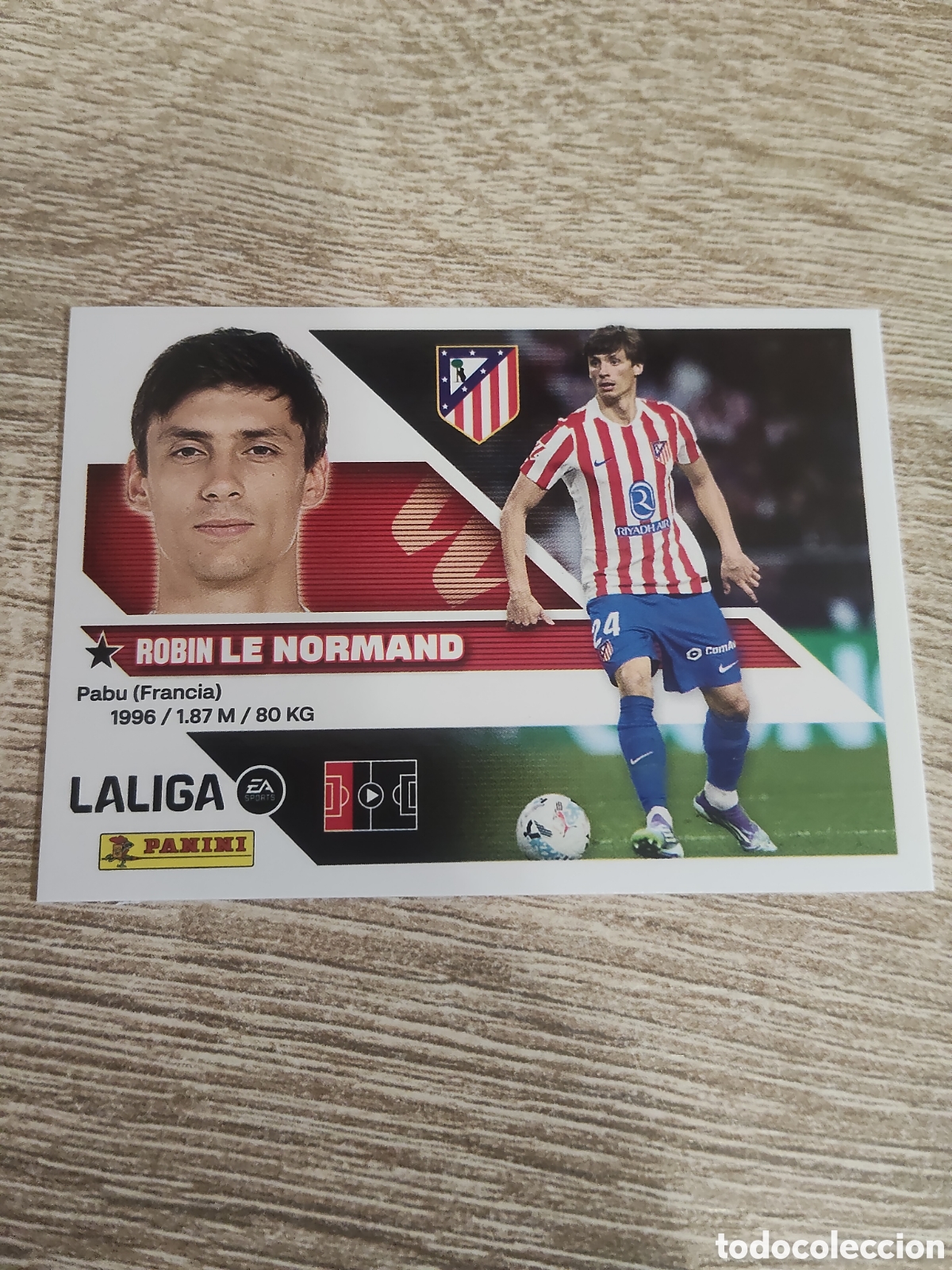 Cromos de f&uacute;tbol: Le Normand Atl&eacute;tico de Madrid liga 2026 2027 26 27 ediciones este