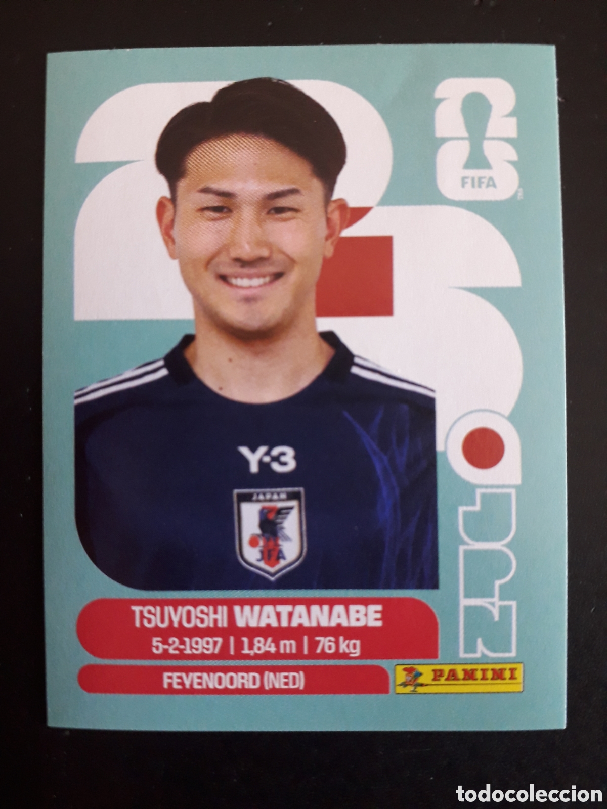 Cromos de f&uacute;tbol: WATANABE JAP&Oacute;N JPN 7 MUNDIAL F&Uacute;TBOL 2026 FIFA WORLD CUP PANINI SIN PEGAR PEDIDO M&Iacute;NIMO 3&euro;.