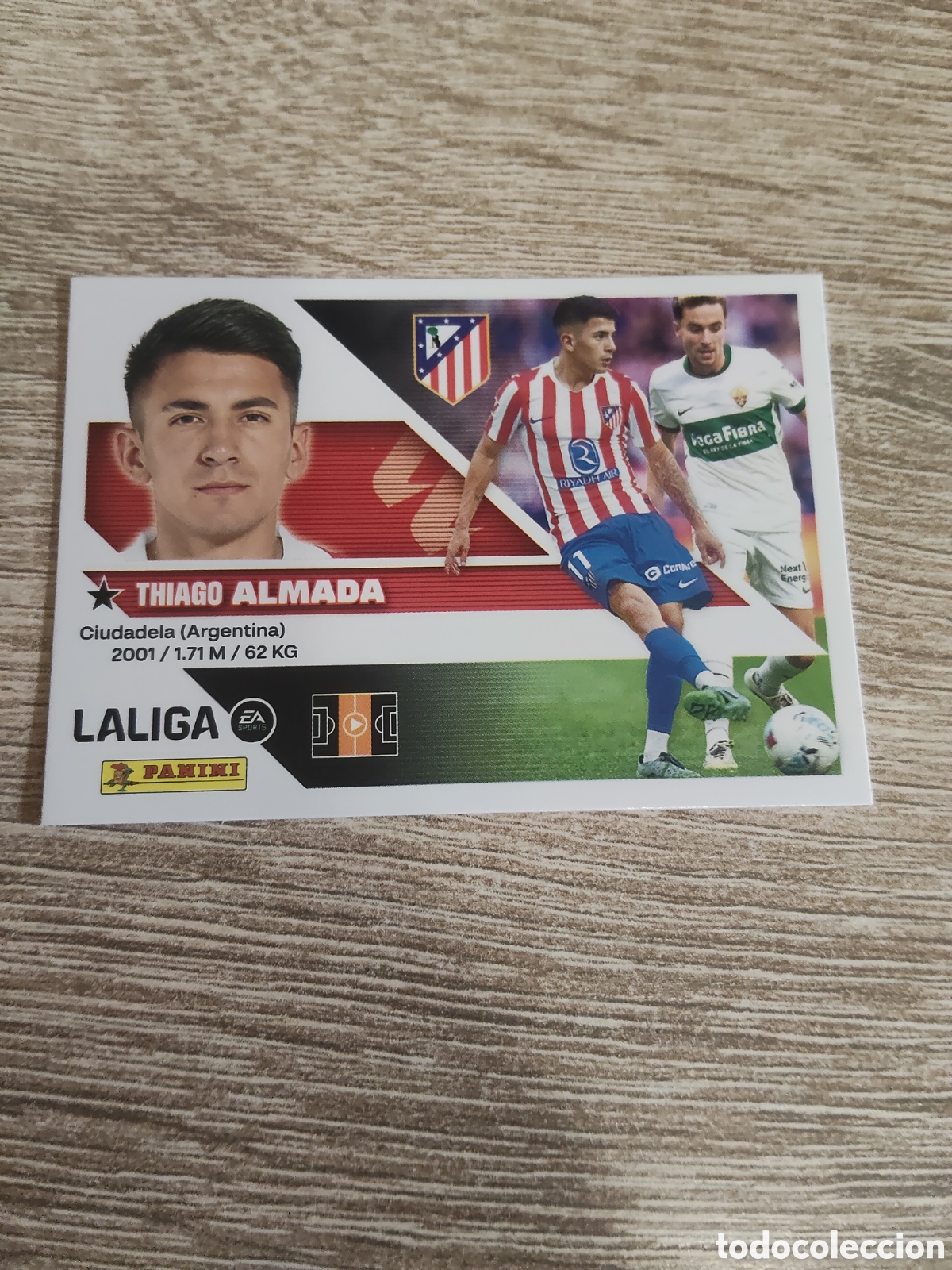 Cromos de f&uacute;tbol: Almada Atl&eacute;tico de Madrid liga 2026 2027 26 27 ediciones este