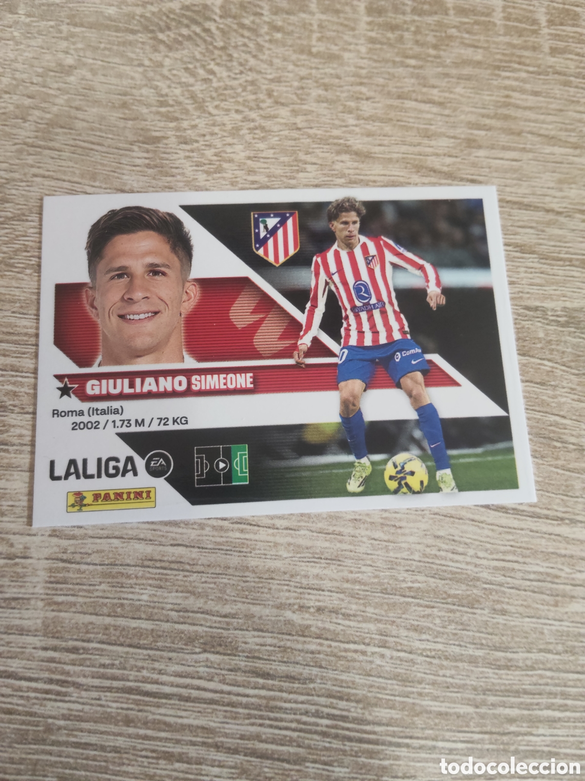 Cromos de f&uacute;tbol: Giuliano Atl&eacute;tico de Madrid liga 2026 2027 26 27 ediciones este