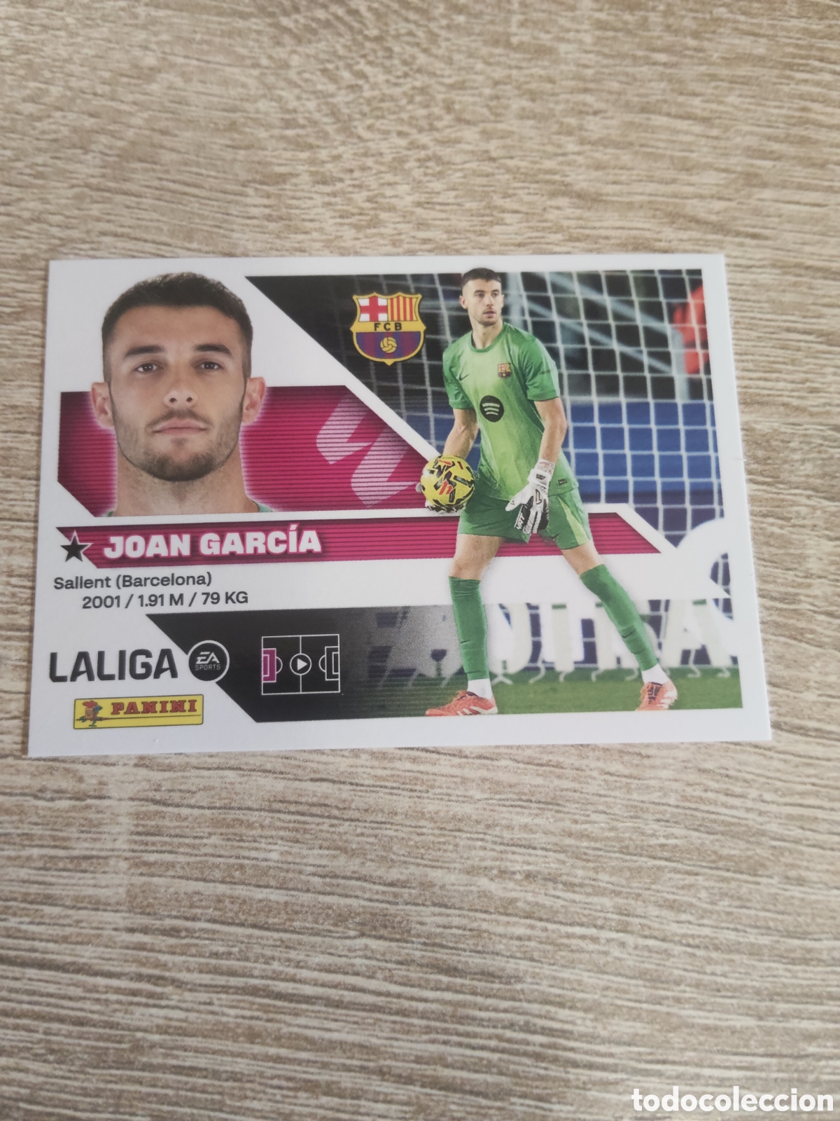 Cromos de f&uacute;tbol: Joan Garc&iacute;a Barcelona liga 2026 2027 26 27 ediciones este