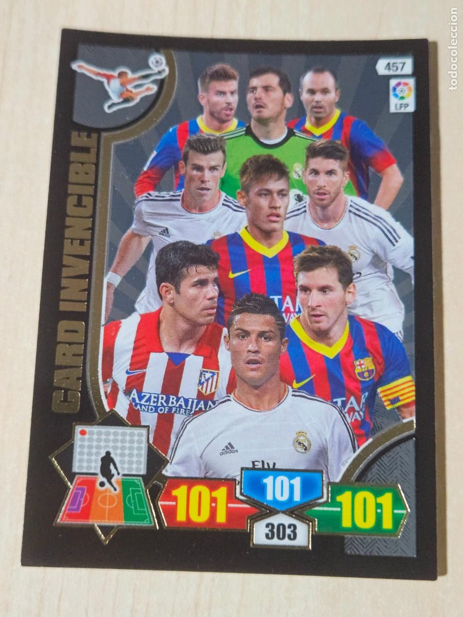 Cromos de f&uacute;tbol: FICHA N&ordm; 457 CARD INVENCIBLE - ADRENALYN 13 14 - PANINI 2013 -14 - CROMO
