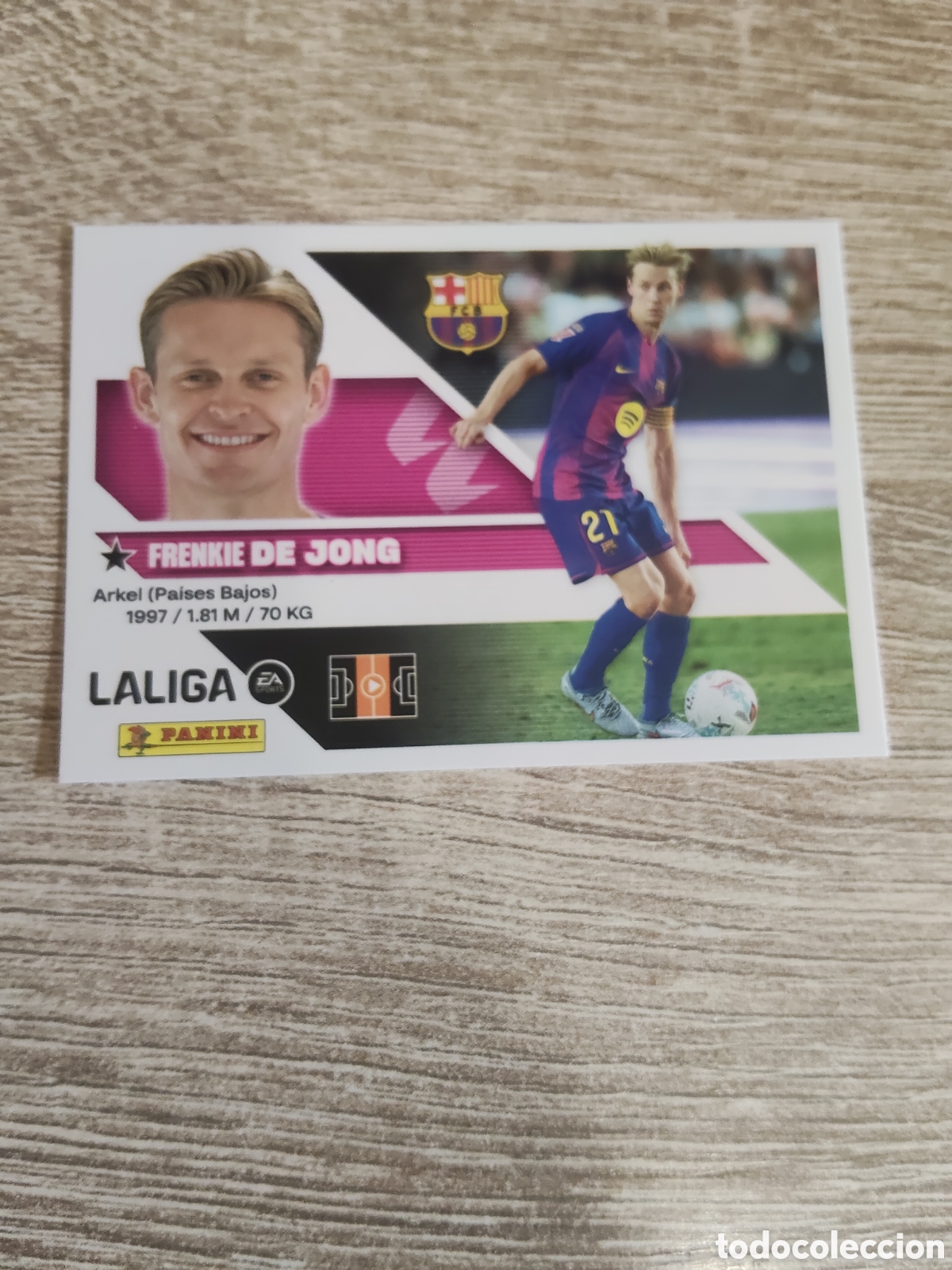 Cromos de f&uacute;tbol: De Jong Barcelona liga 2026 2027 26 27 ediciones este