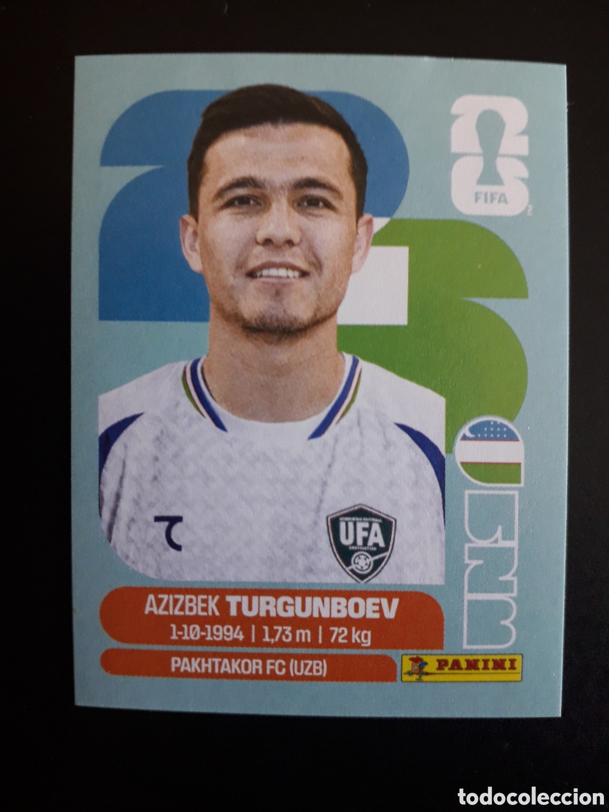 Cromos de f&uacute;tbol: TURGUNBOEV UZBEKISTAN UZB 14 MUNDIAL F&Uacute;TBOL 2026 FIFA WORLD CUP PANINI SIN PEGAR PEDIDO M&Iacute;NIMO 3&euro;