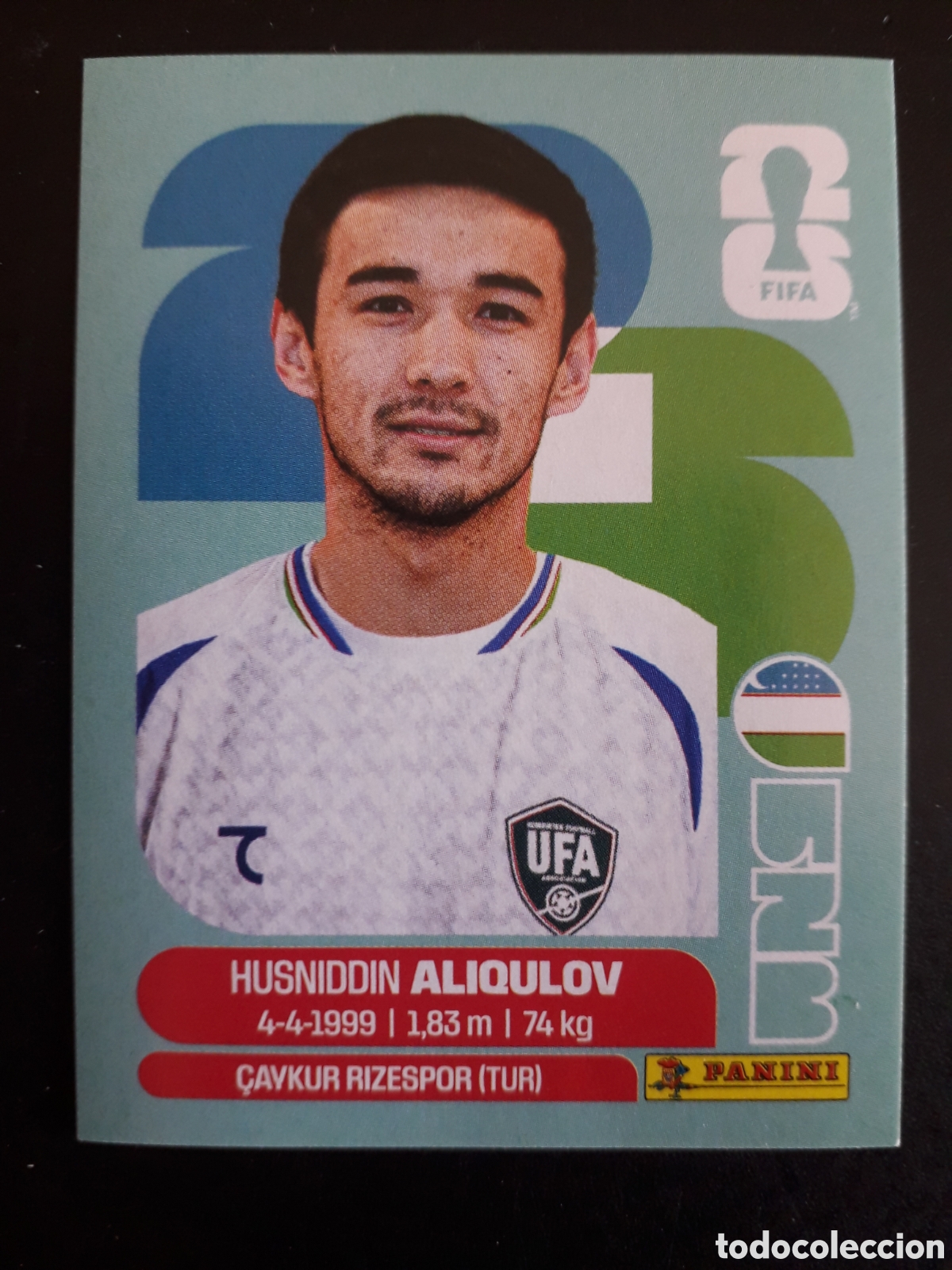 Cromos de f&uacute;tbol: ALIQULOV UZBEKISTAN UZB 6 MUNDIAL F&Uacute;TBOL 2026 FIFA WORLD CUP PANINI SIN PEGAR PEDIDO M&Iacute;NIMO 3&euro;
