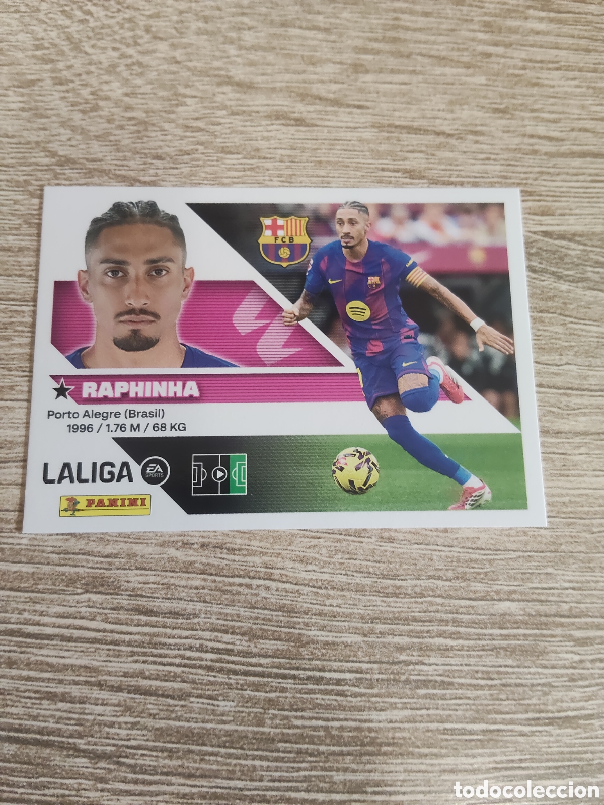 Cromos de f&uacute;tbol: Raphinha Barcelona liga 2026 2027 26 27 ediciones este
