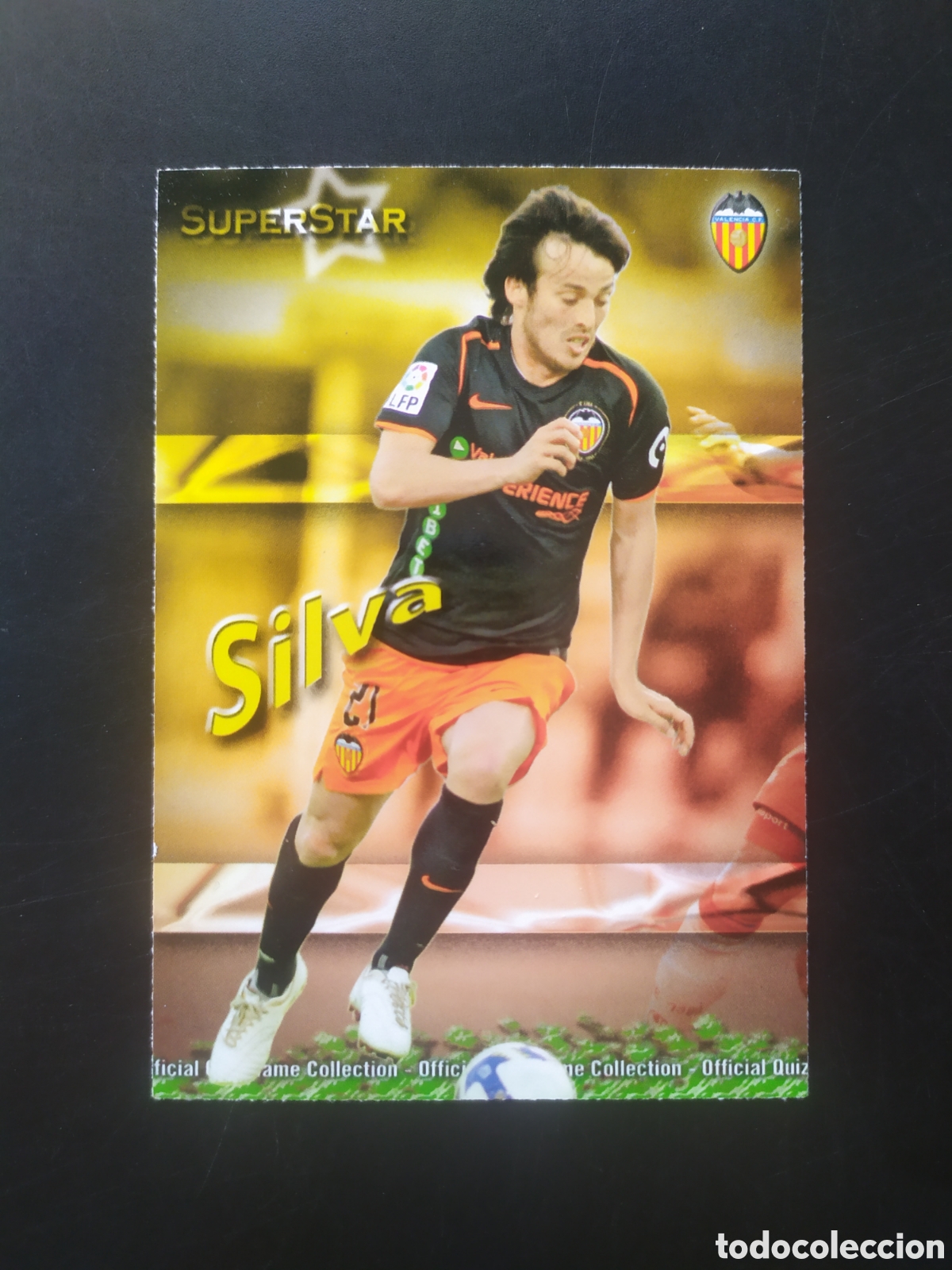 Cromos de f&uacute;tbol: Mundicromo fichas Liga 2009 2010 09 10 Silva superstar mate n&deg; 161 Valencia