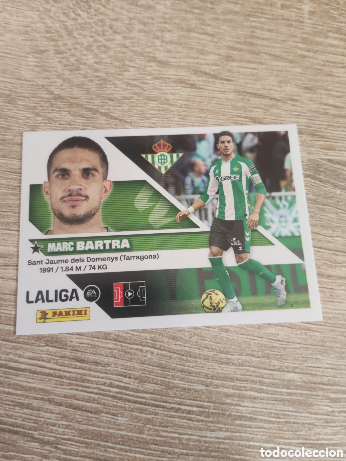 Cromos de f&uacute;tbol: Bartra Real Betis liga 2026 2027 26 27 ediciones este