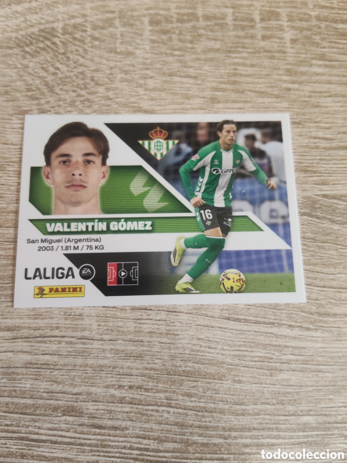 Cromos de f&uacute;tbol: Valent&iacute;n G&oacute;mez Real Betis liga 2026 2027 26 27 ediciones este