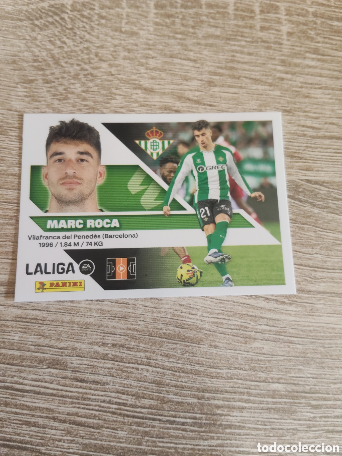 Cromos de f&uacute;tbol: Marc Roca Real Betis liga 2026 2027 26 27 ediciones este