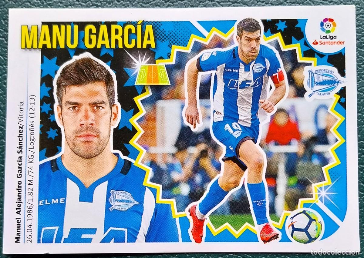 Cromos de f&uacute;tbol: 8 MANU GARCIA DEPORTIVO ALAVES CROMOS ALBUM EDICIONES ESTE 2018 2019 18 19