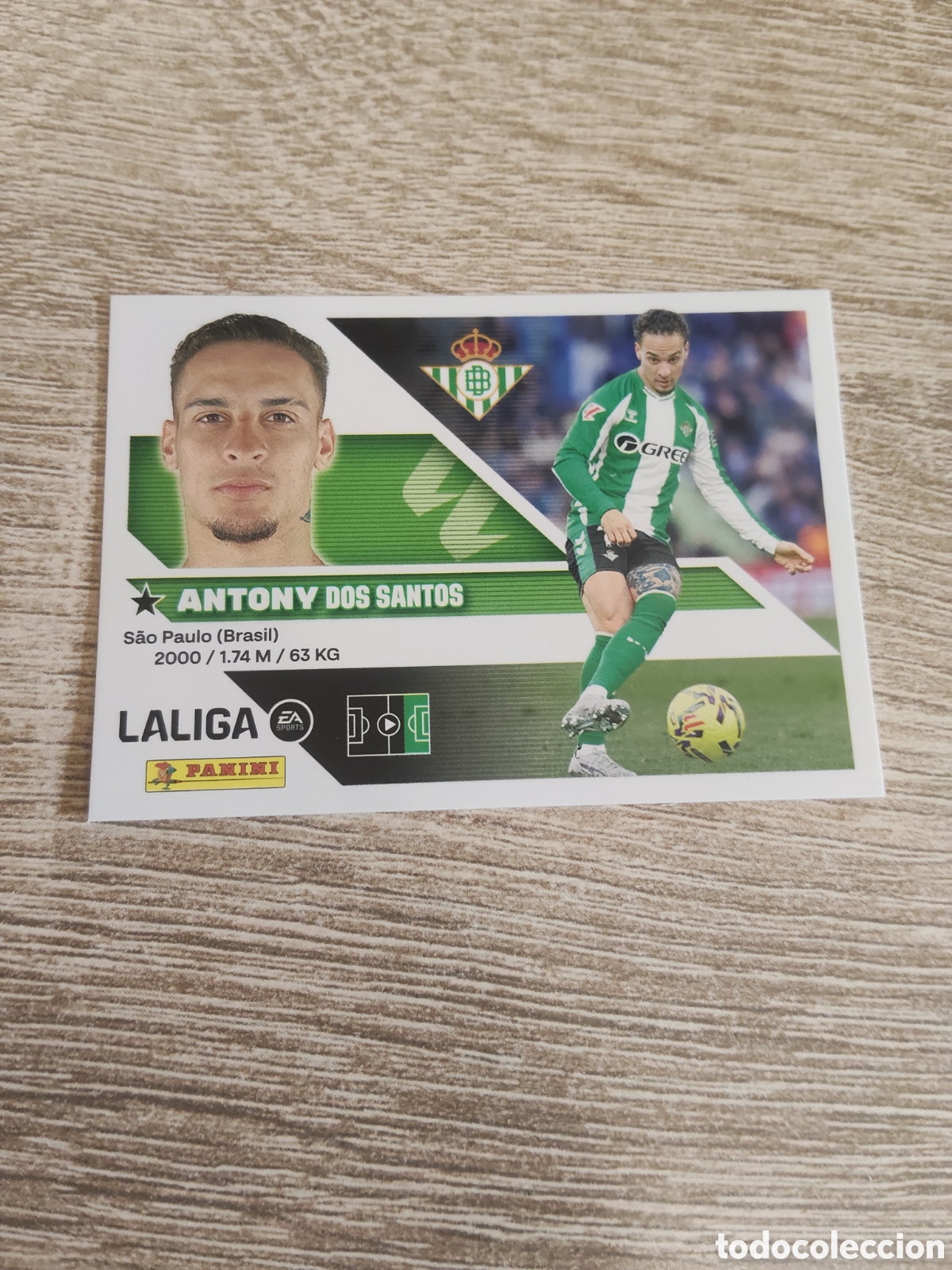 Cromos de f&uacute;tbol: Antony Real Betis liga 2026 2027 26 27 ediciones este