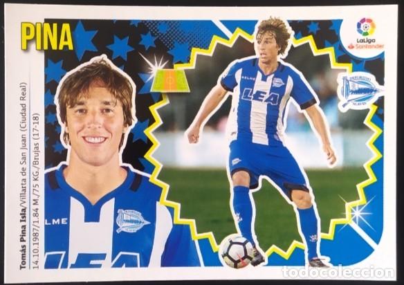 Cromos de f&uacute;tbol: 9A / 9 A PINA DEPORTIVO ALAVES CROMOS ALBUM EDICIONES ESTE 2018 2019 18 19