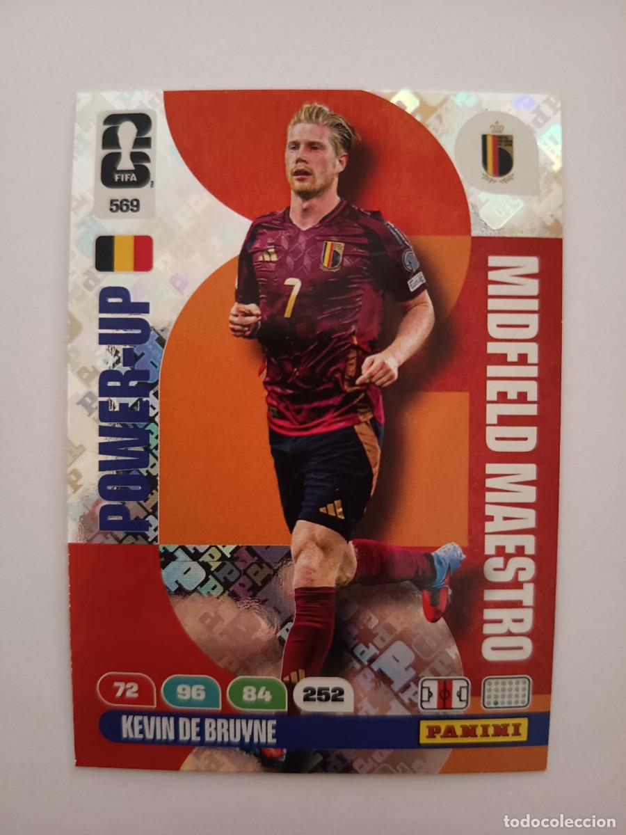 Figurine di Calcio: CARD 569 KEVIN DE BRUYNE BELGIUM POWER-UP MIDFIELD MAESTRO - ADRENALYN WORLD CUP MUNDIAL 2026 PANINI