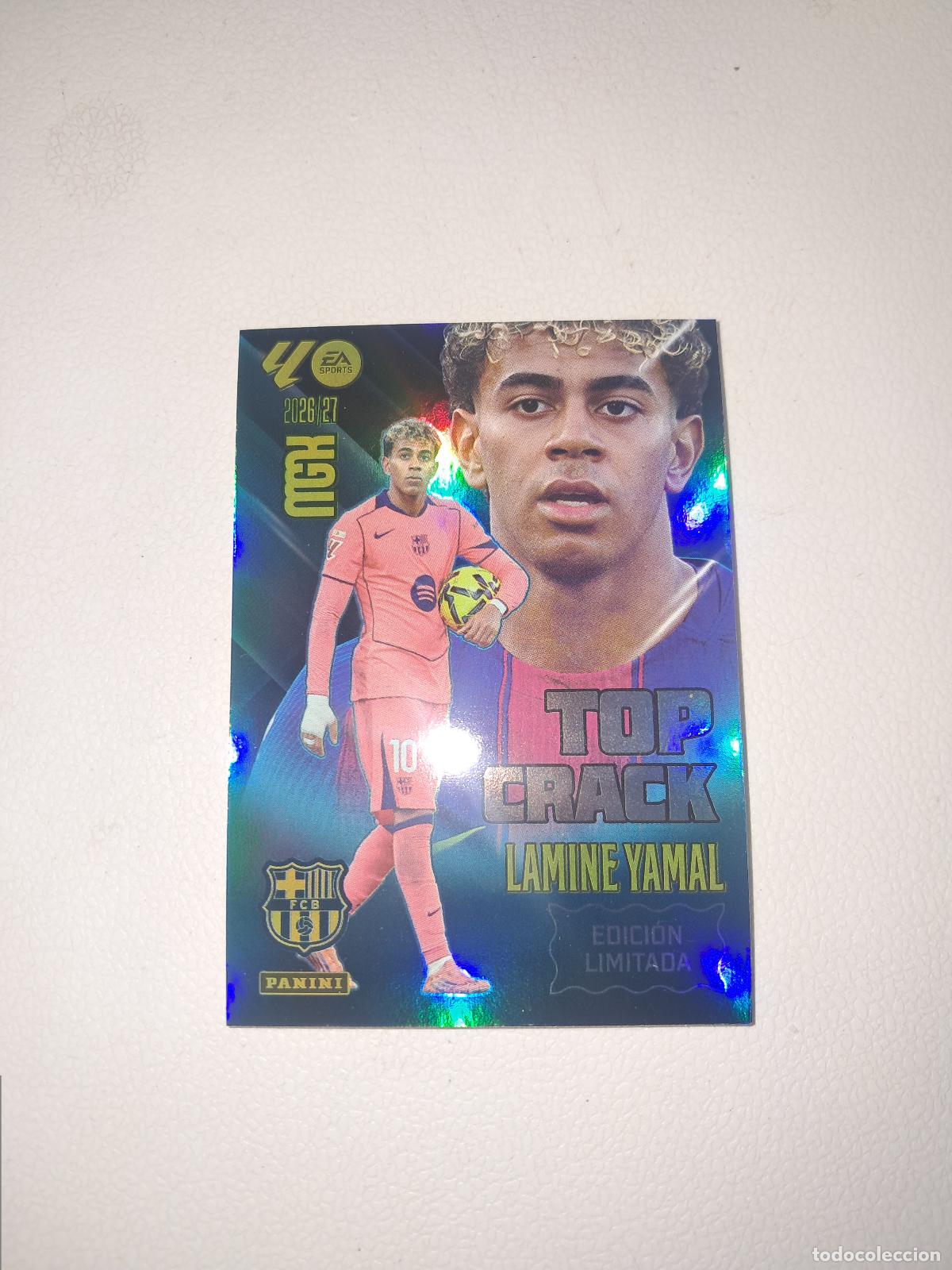 Football Stickers: CARD MEGACRACKS TEMPORADA 26/27: EDICI&Oacute;N LIMITADA TOP CRACK LAMINE YAMAL