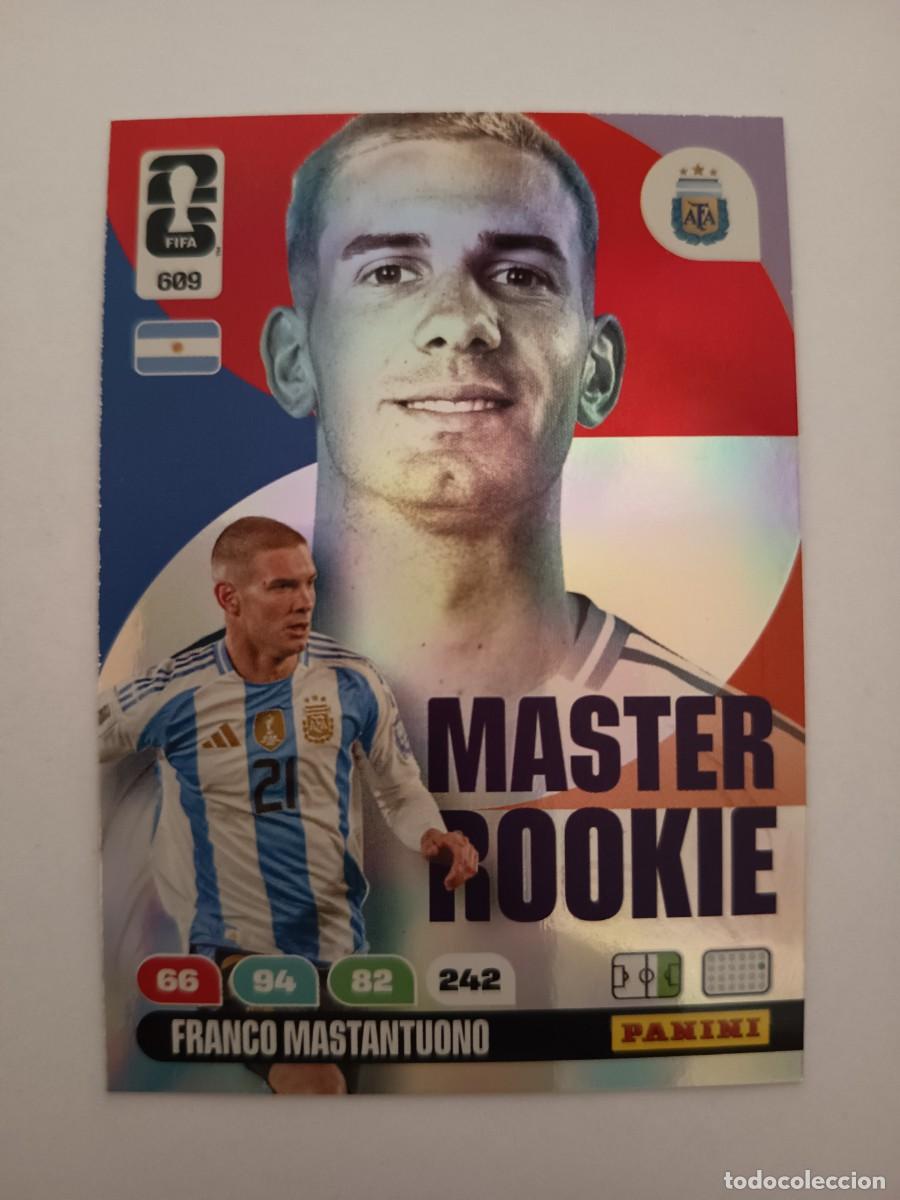 Cartes &agrave; collectionner de Football: ROOKIE CARD 609 MASTER FRANCO MASTANTUONO ARGENTINA - ADRENALYN XL WORLD CUP MUNDIAL 2026 PANINI