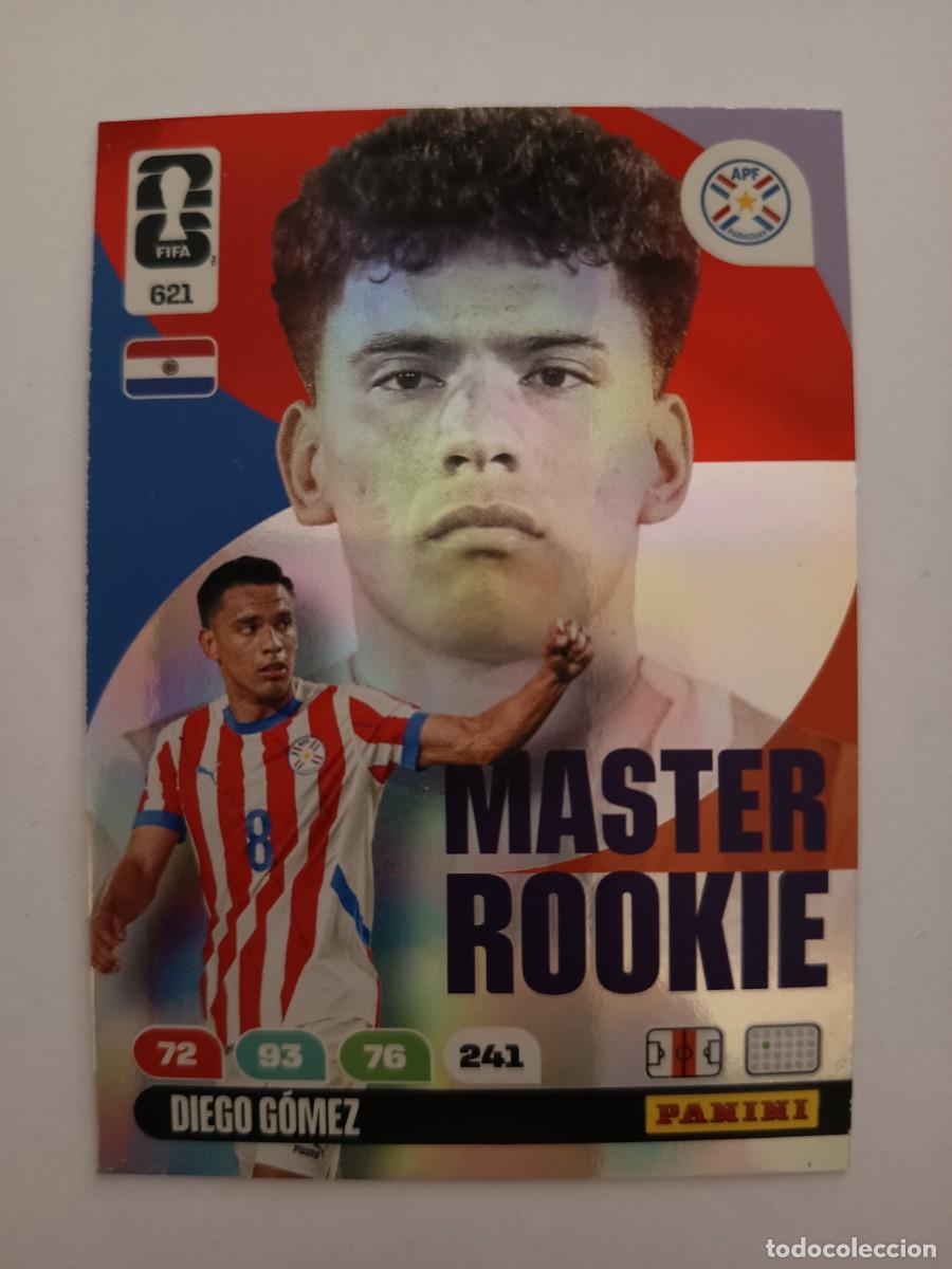 Cartes &agrave; collectionner de Football: ROOKIE CARD 621 MASTER DIEGO G&Oacute;MEZ PARAGUAY BRIGHTON - ADRENALYN XL WORLD CUP MUNDIAL 2026 PANINI