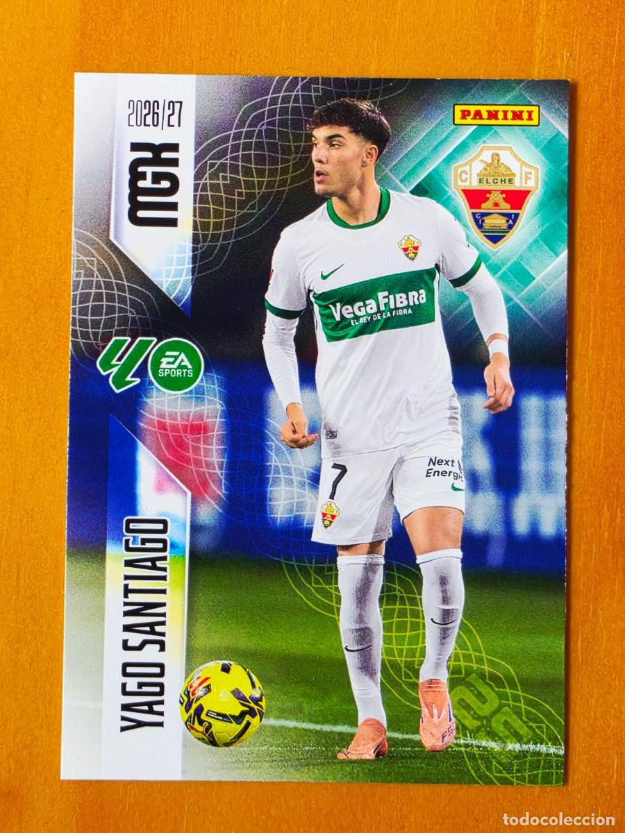 Cromos de f&uacute;tbol: 161 Yago Santiago, Elche CF, Panini Megacracks MGK 2026 2027 26 27