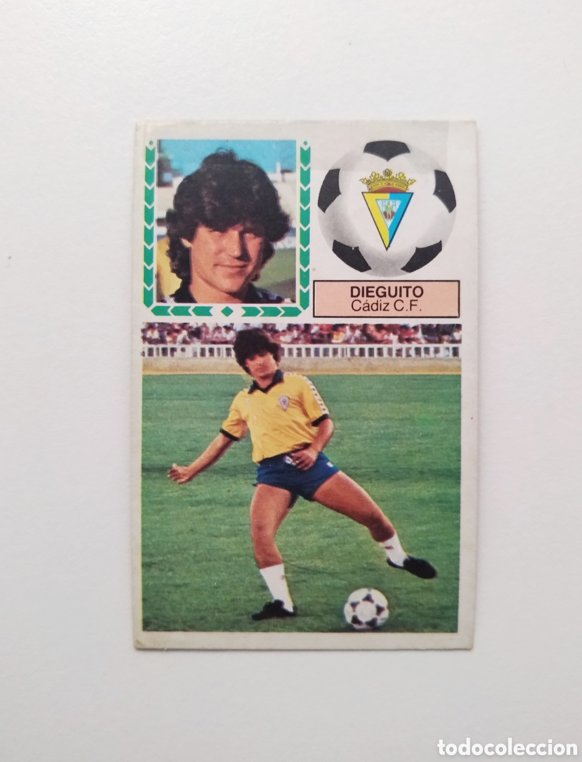 Cromos de f&uacute;tbol: Cromo f&uacute;tbol liga 83 84 1983 1984 ediciones este coloca Dieguito C&aacute;diz versi&oacute;n