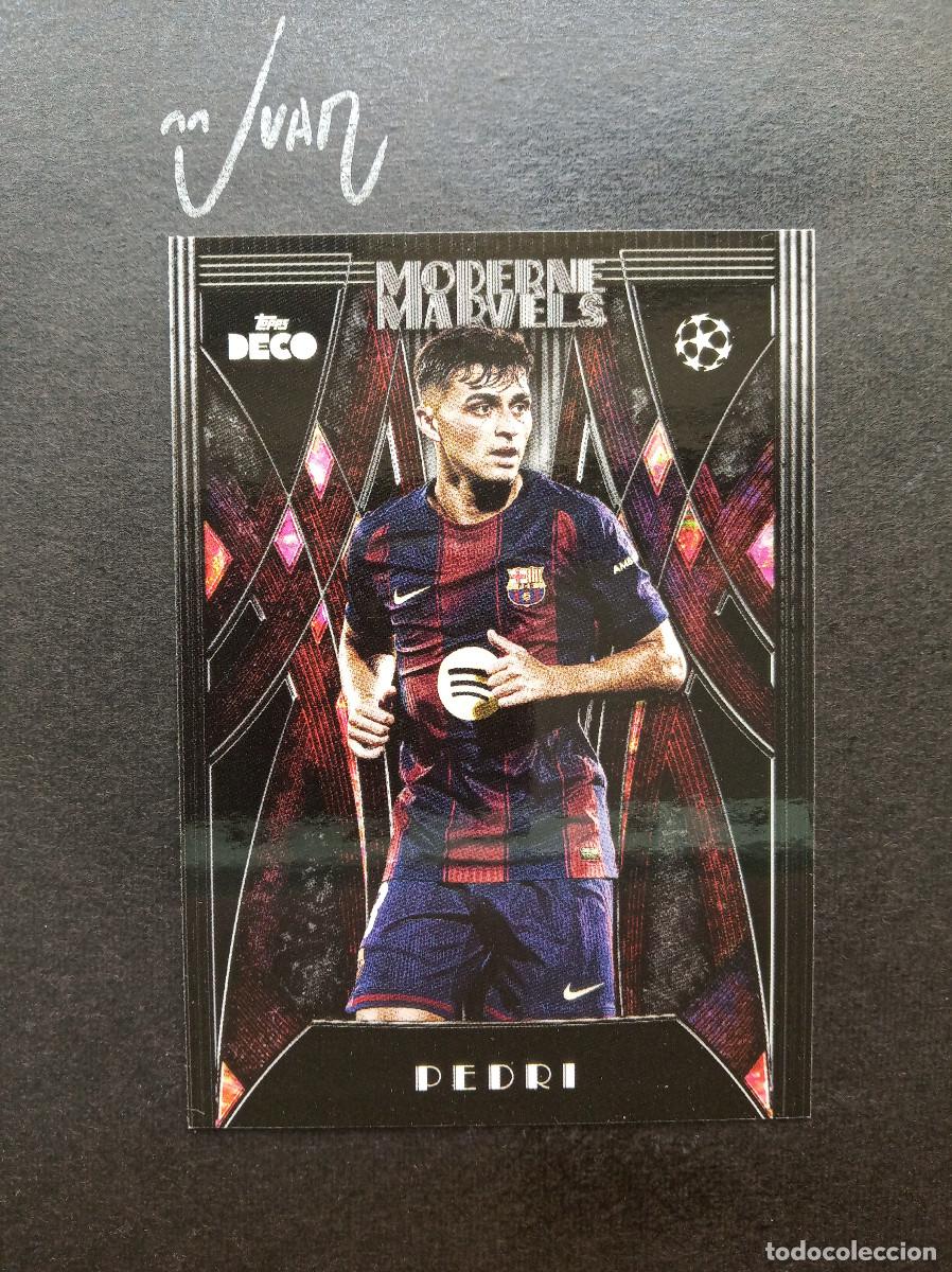 Cromos de f&uacute;tbol: MODERNE MARVELS PEDRI BARCELONA ESPA&Ntilde;A ⚽ TOPPS &reg; DECO UEFA CLUB COMPETITIONS 2025 2026 25 26 NUEVO