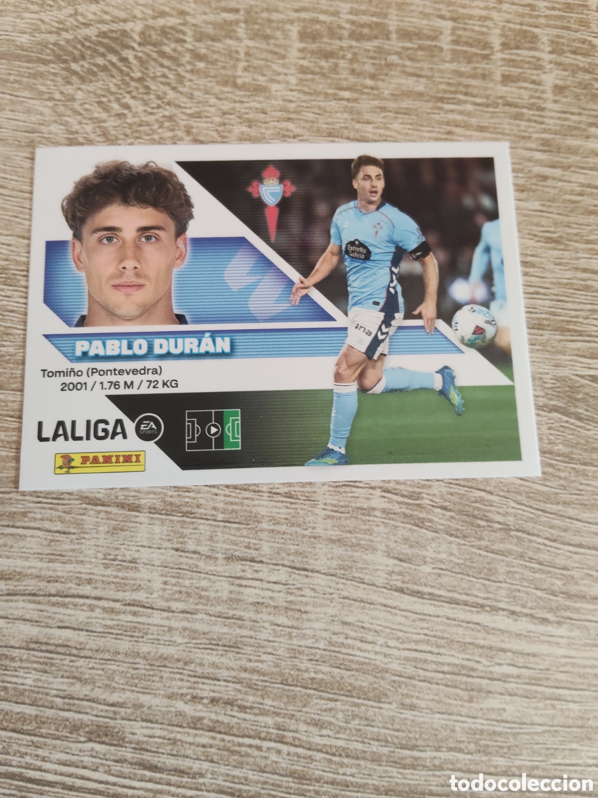 Cromos de f&uacute;tbol: Pablo Duran Celta de Vigo liga 2026 2027 26 27 ediciones este
