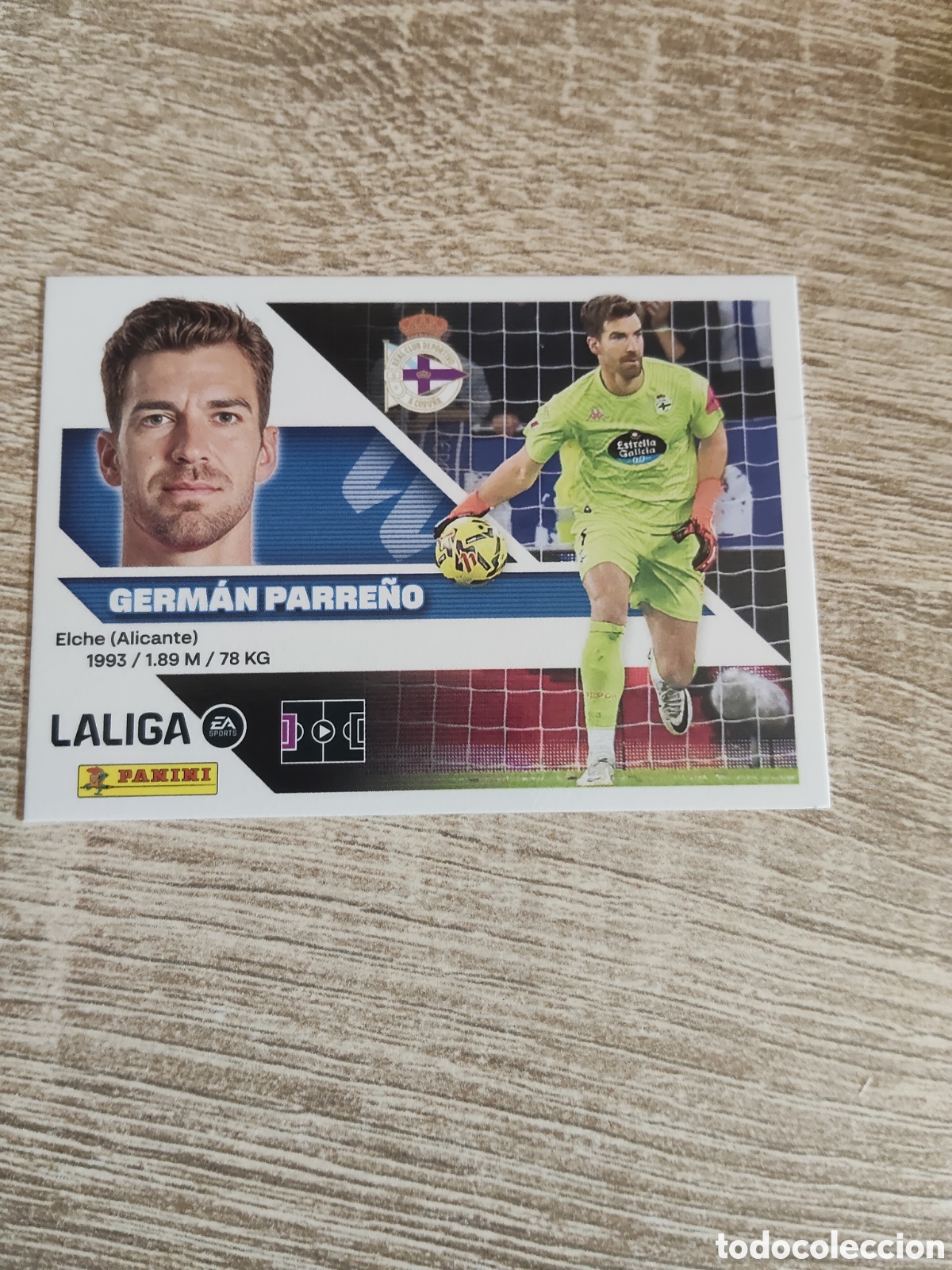 Cromos de f&uacute;tbol: Germ&aacute;n Parre&ntilde;o Deportivo de la Coru&ntilde;a liga 2026 2027 26 27 ediciones este
