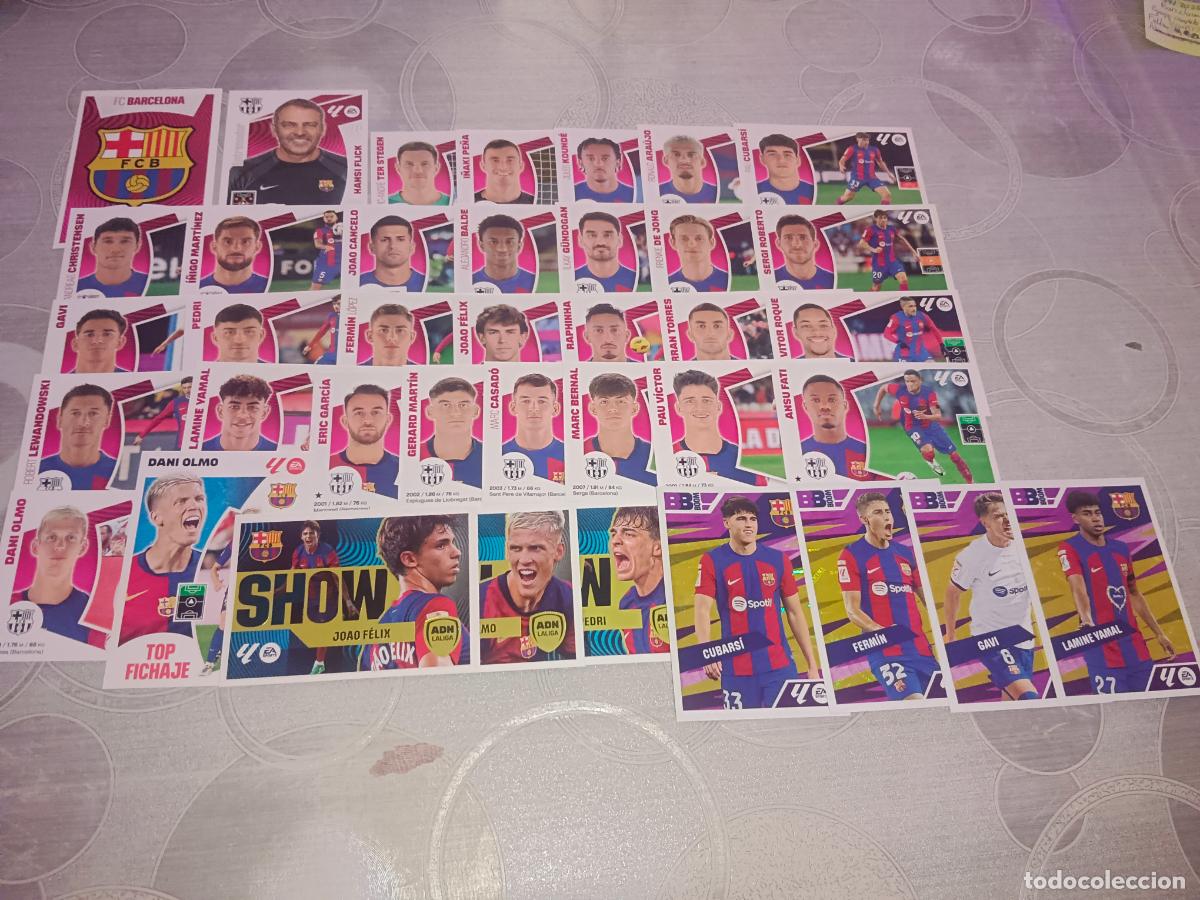 Cromos de f&uacute;tbol: EDICIONES ESTE 2024 2025 24 25 EQUIPO BARCELONA 38 CROMOS TODO LO EDITADO LAMINE YAMAL DANI OLMO ...