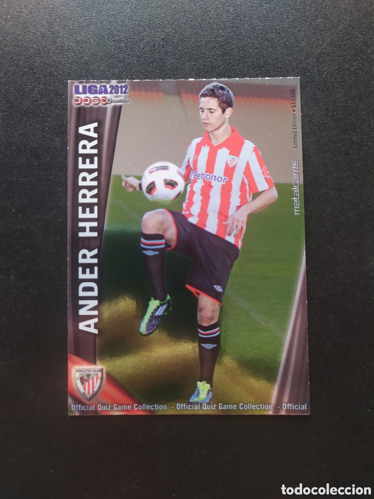 Cromos de f&uacute;tbol: Mundicromo fichas Liga 2011 2012 11 12 Ander Herrera metalcards limited edition 153 Athletic Bilbao