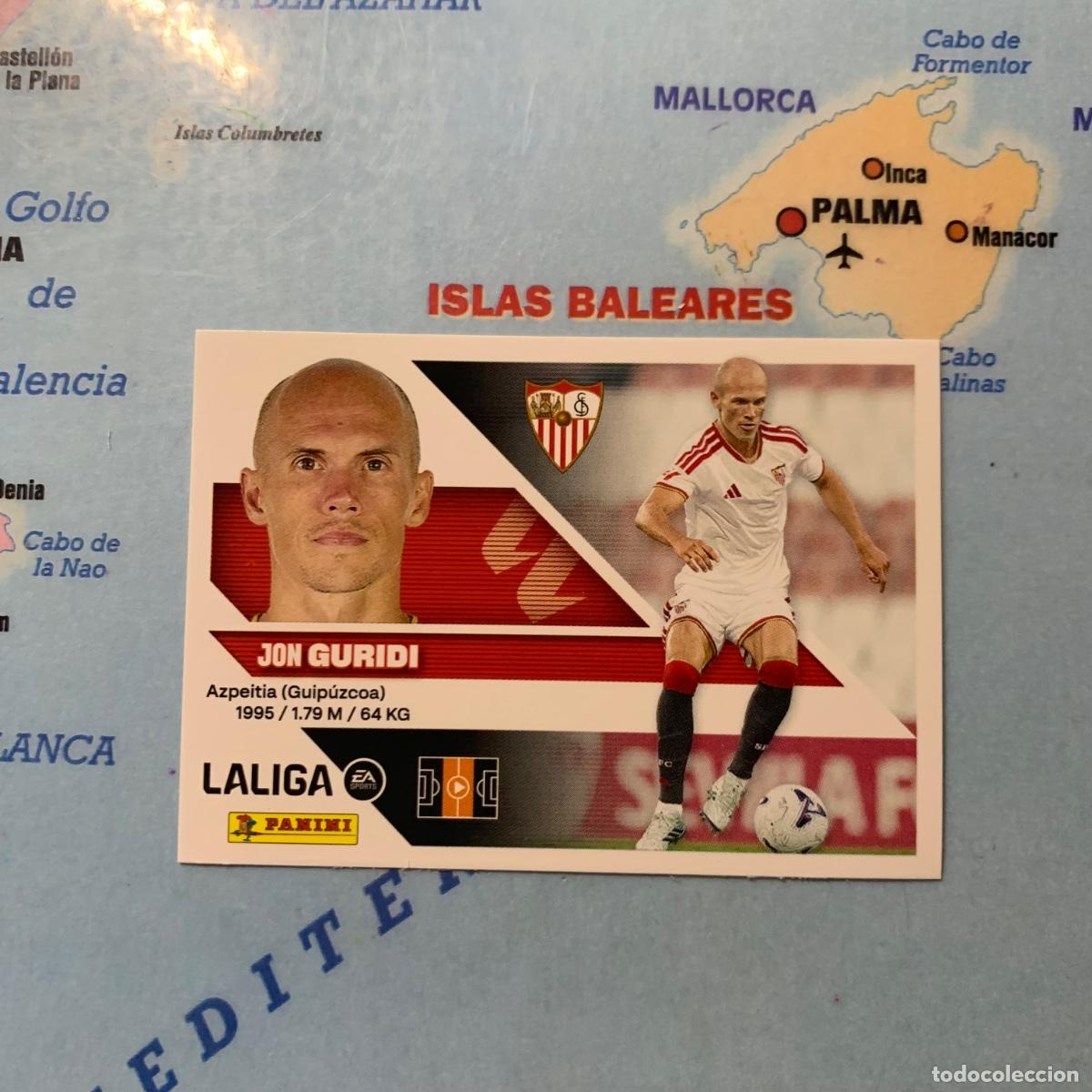 Cromos de f&uacute;tbol: Guridi n&uacute;mero 13 del sevilla cromo liga este 26-27 2026-2027