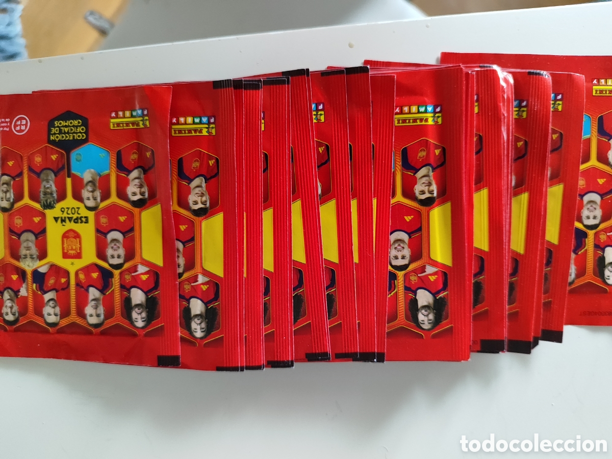 Cromos de f&uacute;tbol: 29 sobres Cromos Panini Carrefour Selecci&oacute;n Espa&ntilde;a 2026