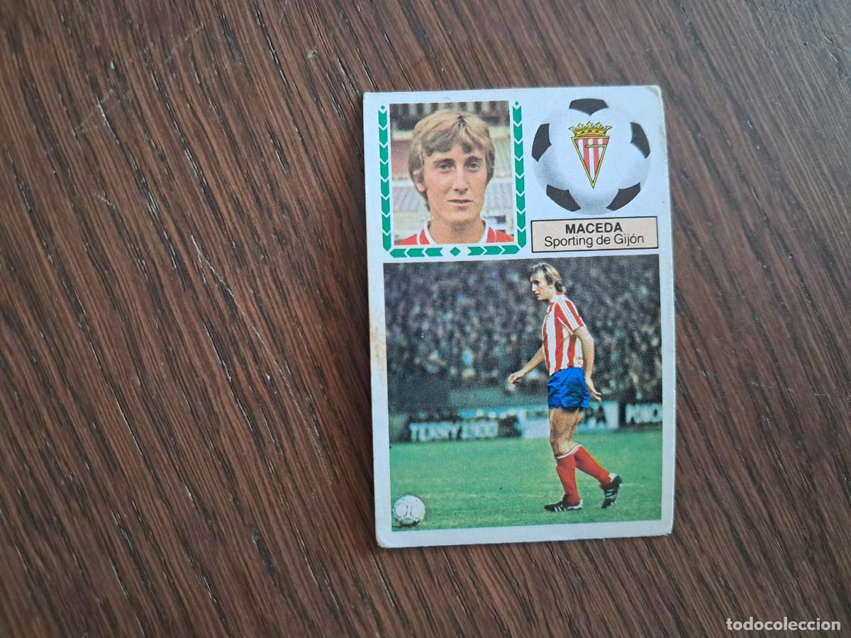 Cromos de f&uacute;tbol: cromo de futbol, edic. Este 83-84, Maceda, Sporting de Gij&oacute;n. sin pegar.