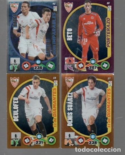 Cromos de f&uacute;tbol: 22 CROMOS DEL SEVILLA EDITOR XL ADRENALYN Y PANINI TODOS DIFERENTES DEL A&Ntilde;O 3014/15