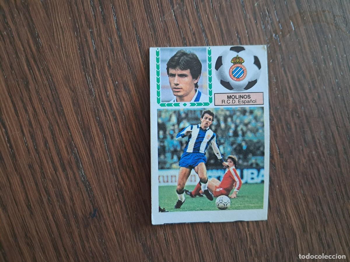 Cromos de f&uacute;tbol: cromo de futbol, edic. Este 83-84, Molinos, R.C.D. Espa&ntilde;ol. sin pegar.