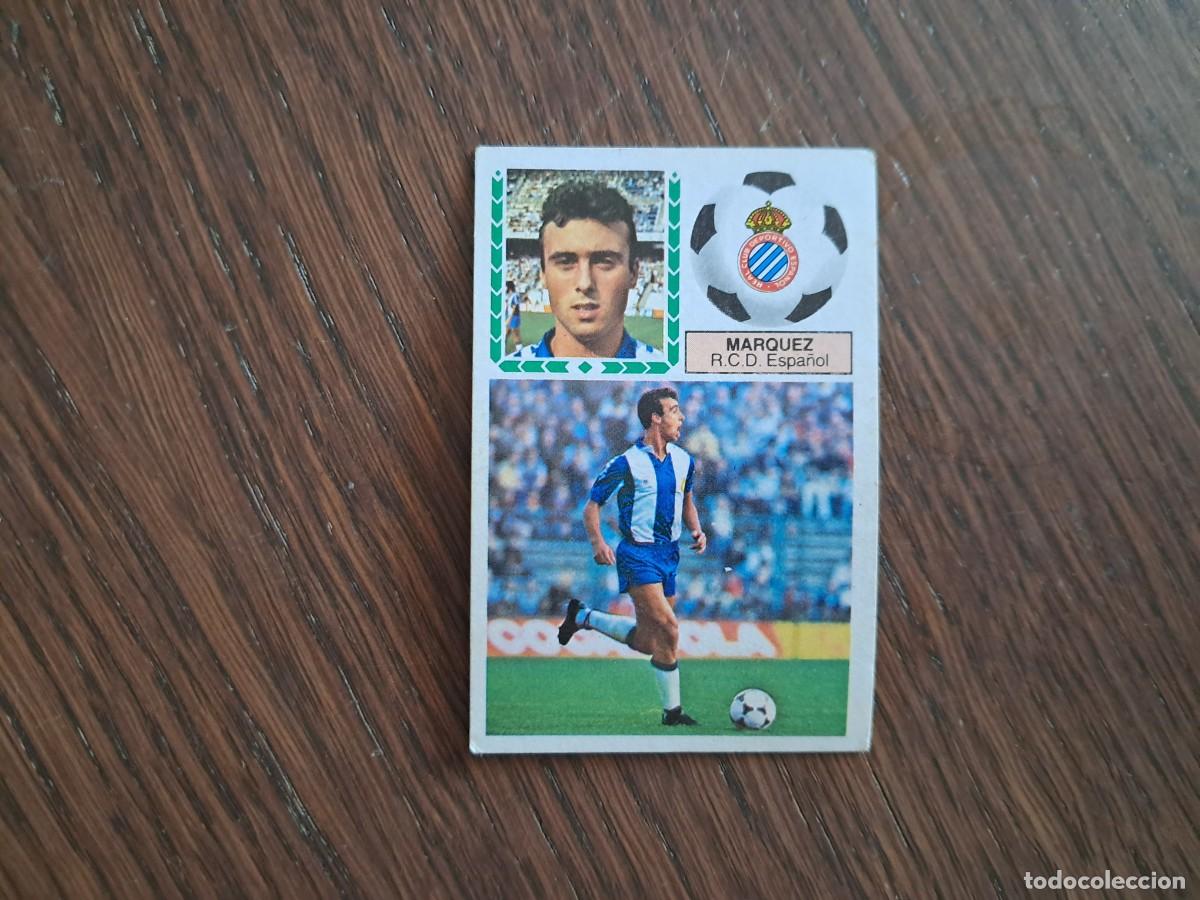 Cromos de f&uacute;tbol: cromo de futbol, edic. Este 83-84, M&aacute;rquez, R.C.D. Espa&ntilde;ol. sin pegar.