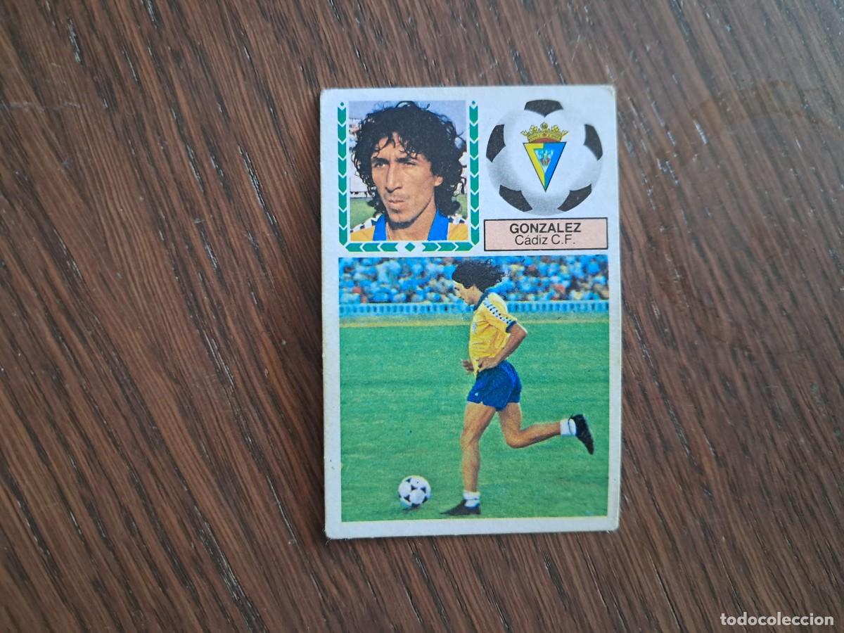 Cromos de f&uacute;tbol: cromo de futbol, edic. Este 83-84, M&aacute;gico Gonzalez, Caiz C.F. sin pegar. versi&oacute;n medias bajas.