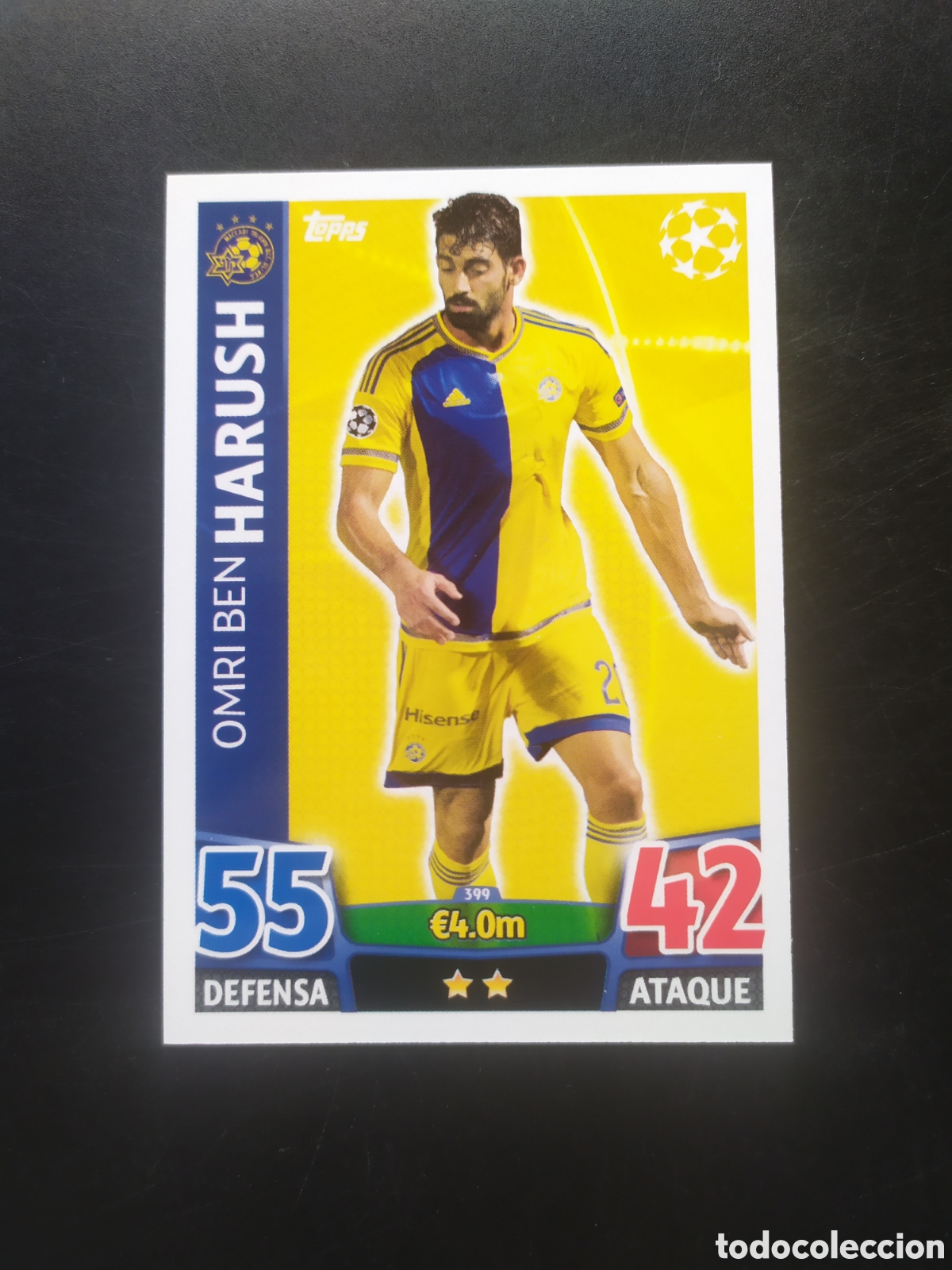 Cromos de f&uacute;tbol: UEFA Champions match attax topps 2015 2016 15 16 Harush n&deg; 399 Maccabi Tel Aviv