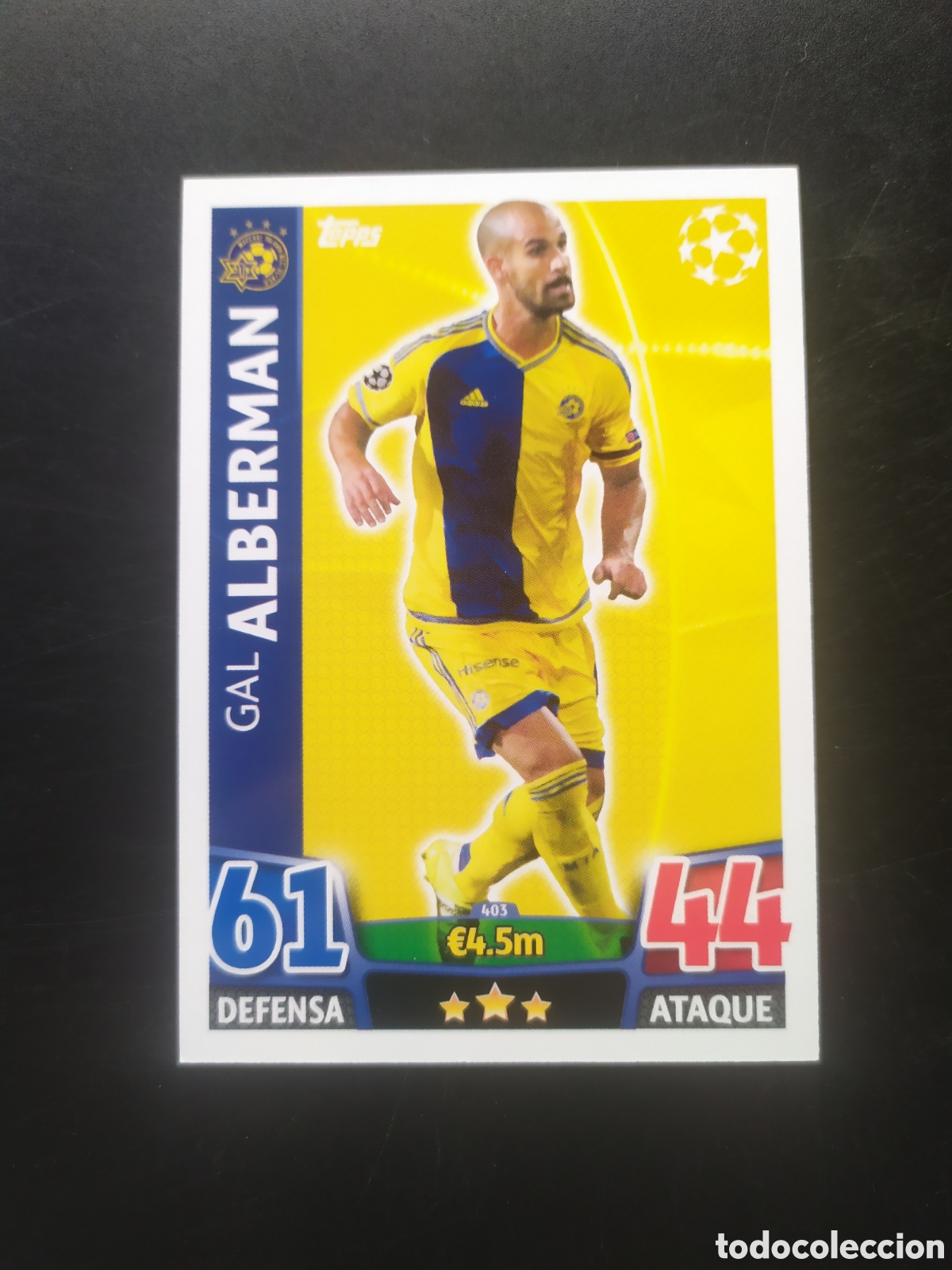 Cromos de f&uacute;tbol: UEFA Champions match attax topps 2015 2016 15 16 Alberman n&deg; 403 Maccabi Tel Aviv