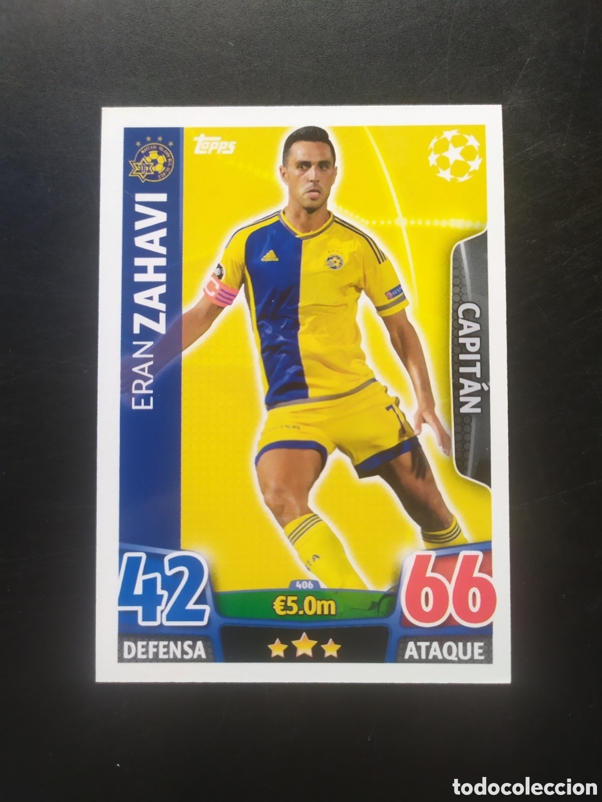 Cromos de f&uacute;tbol: UEFA Champions match attax topps 2015 2016 15 16 Zahavi n&deg; 406 Maccabi Tel Aviv