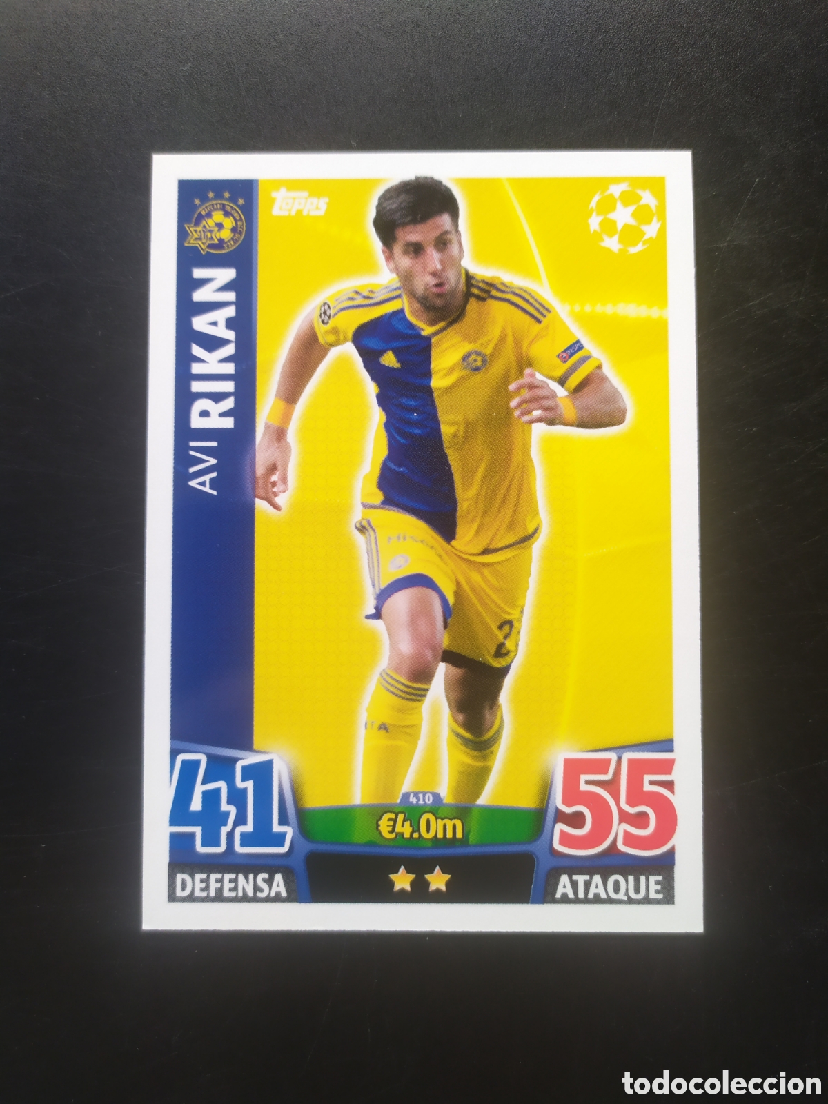 Cromos de f&uacute;tbol: UEFA Champions match attax topps 2015 2016 15 16 Rikan n&deg; 410 Maccabi Tel Aviv