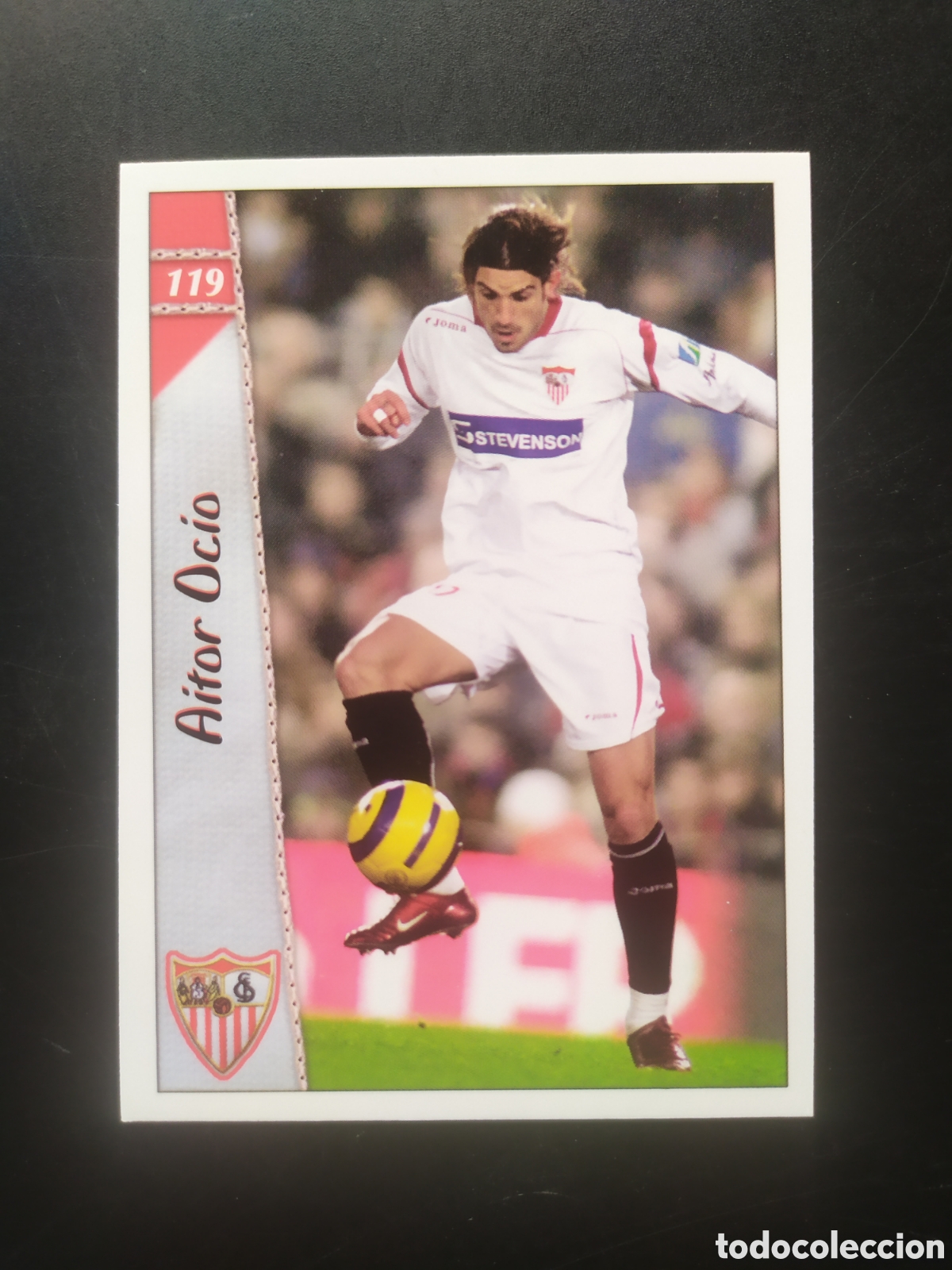 Cromos de f&uacute;tbol: Mundicromo fichas Liga 2006 2007 06 07 Aitor Ocio n&deg; 119 Sevilla