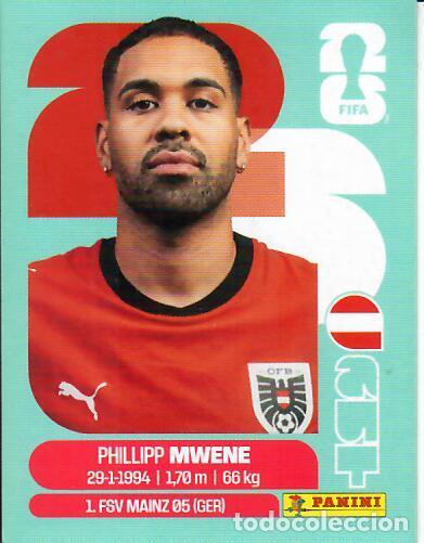 Cromos de f&uacute;tbol: CROMO PANINI MUNDIAL WORLD CUP 2026 - AUT8 AUT 8 - MWENE - AUSTRIA