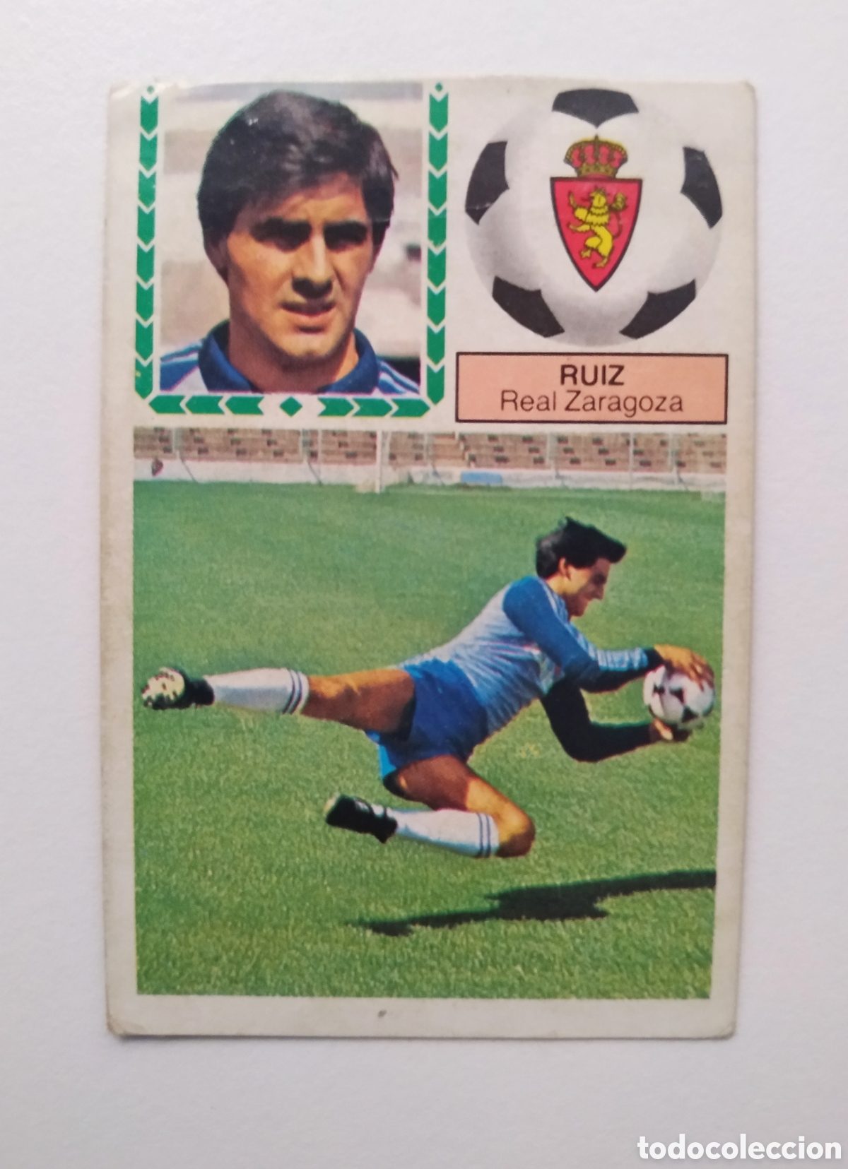 Cromos de f&uacute;tbol: RUIZ COLOCA REAL ZARAGOZA ESTE 1983 1984 CROMO FUTBOL 83 84