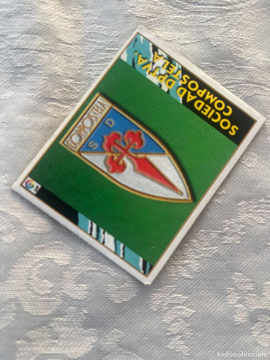 Cromos de f&uacute;tbol: ESCUDO COMPOSTELA SIN PEGAR LIGA ESTE 1997/98 97 98