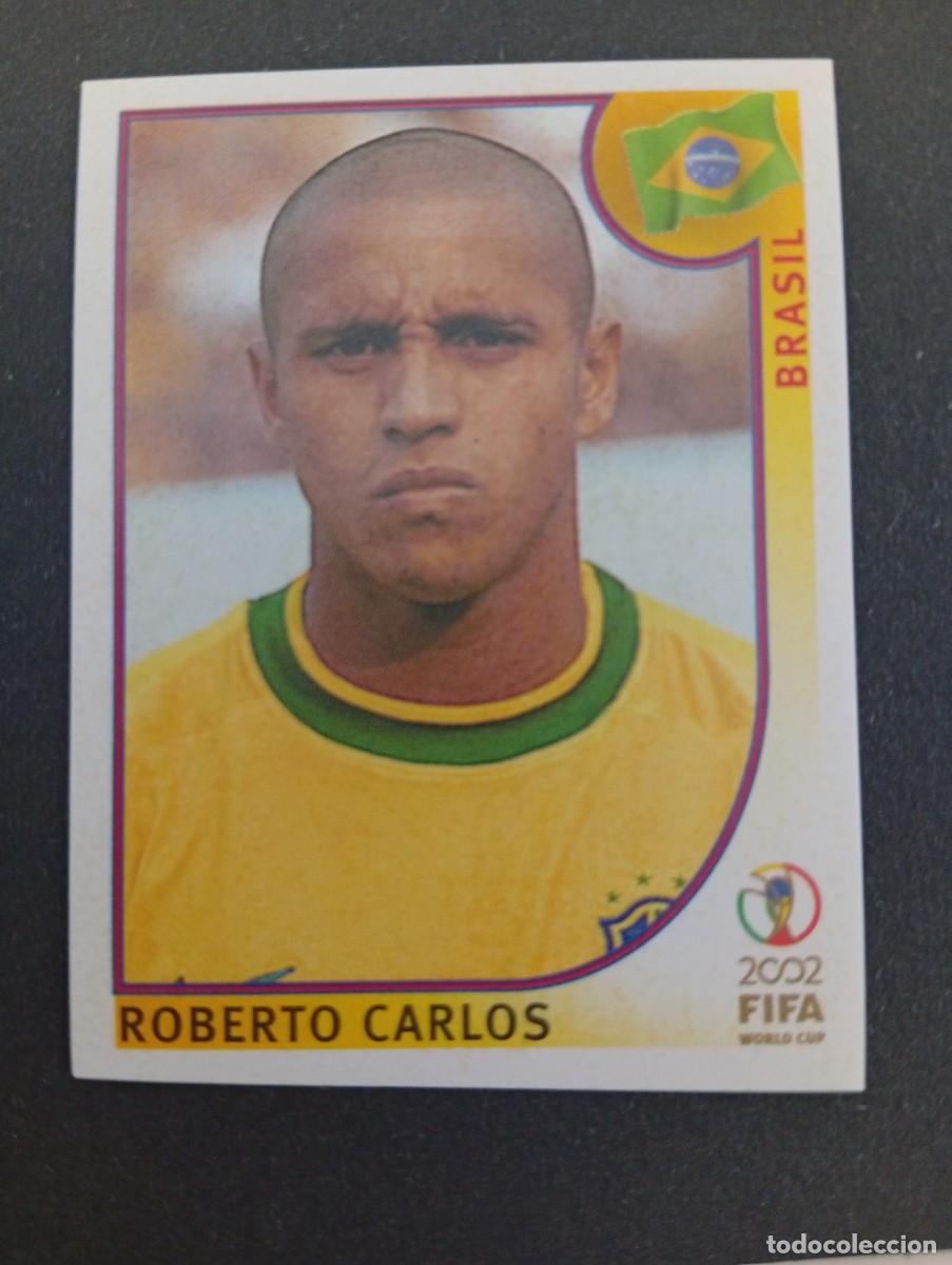 Cromos de f&uacute;tbol: ROBERTO CARLOS 176 BRASIL PANINI 2002 MUNDIAL KOREA FUTBOL 02 CROMO - SIN PEGAR