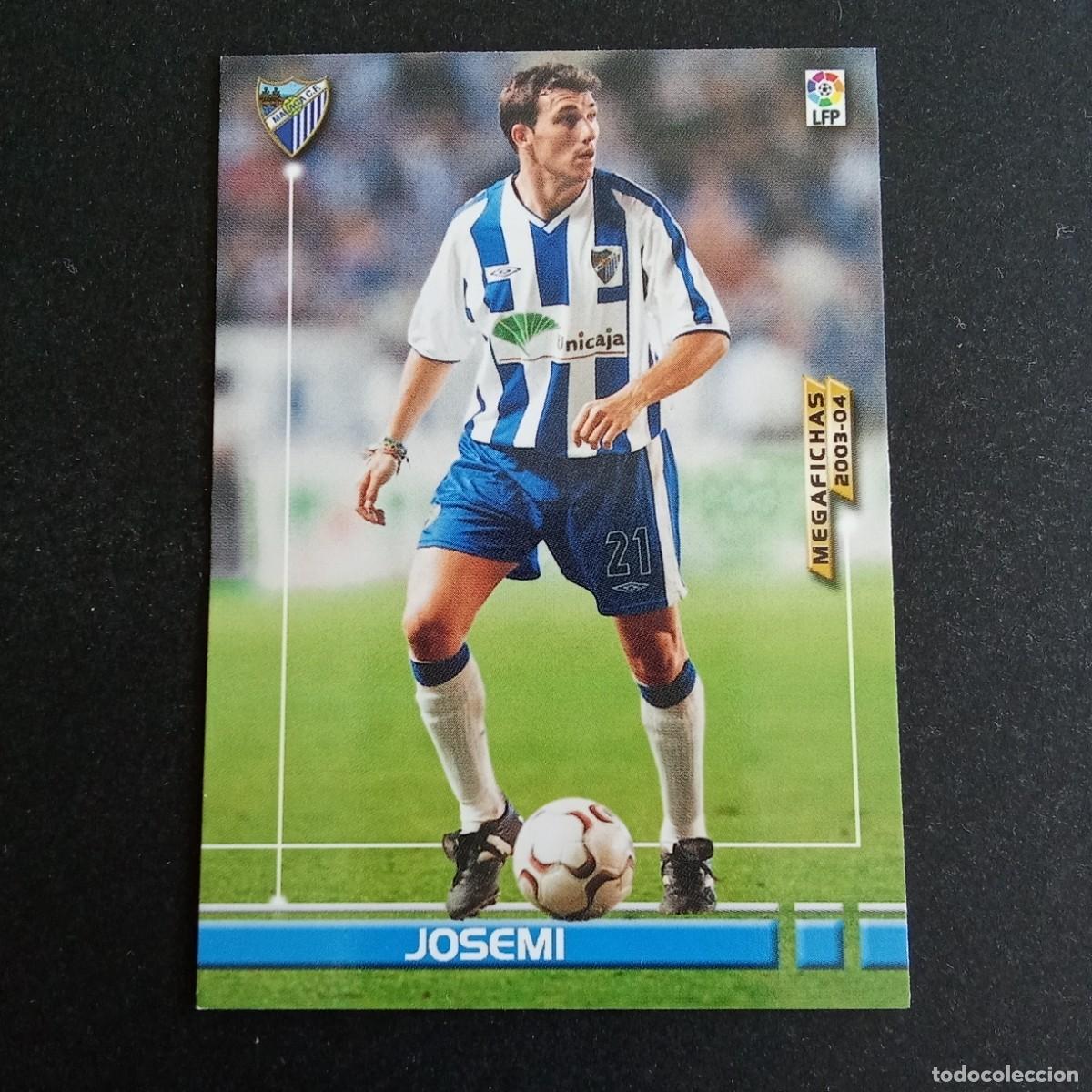 Cromos de f&uacute;tbol: 165 JOSEMI MALAGA LIGA 2003 2004 03 04 MEGAFICHAS PANINI
