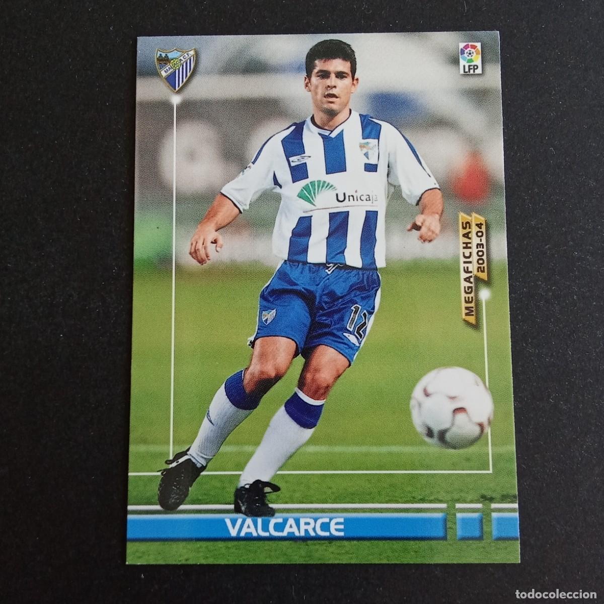 Cromos de f&uacute;tbol: 169 VALCARCE MALAGA LIGA 2003 2004 03 04 MEGAFICHAS PANINI