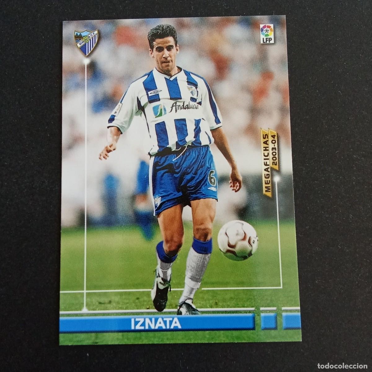 Cromos de f&uacute;tbol: 170 IZNAATA MALAGA LIGA 2003 2004 03 04 MEGAFICHAS PANINI